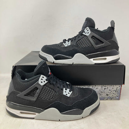 Jordan 4 Retro Black Canvas (GS)