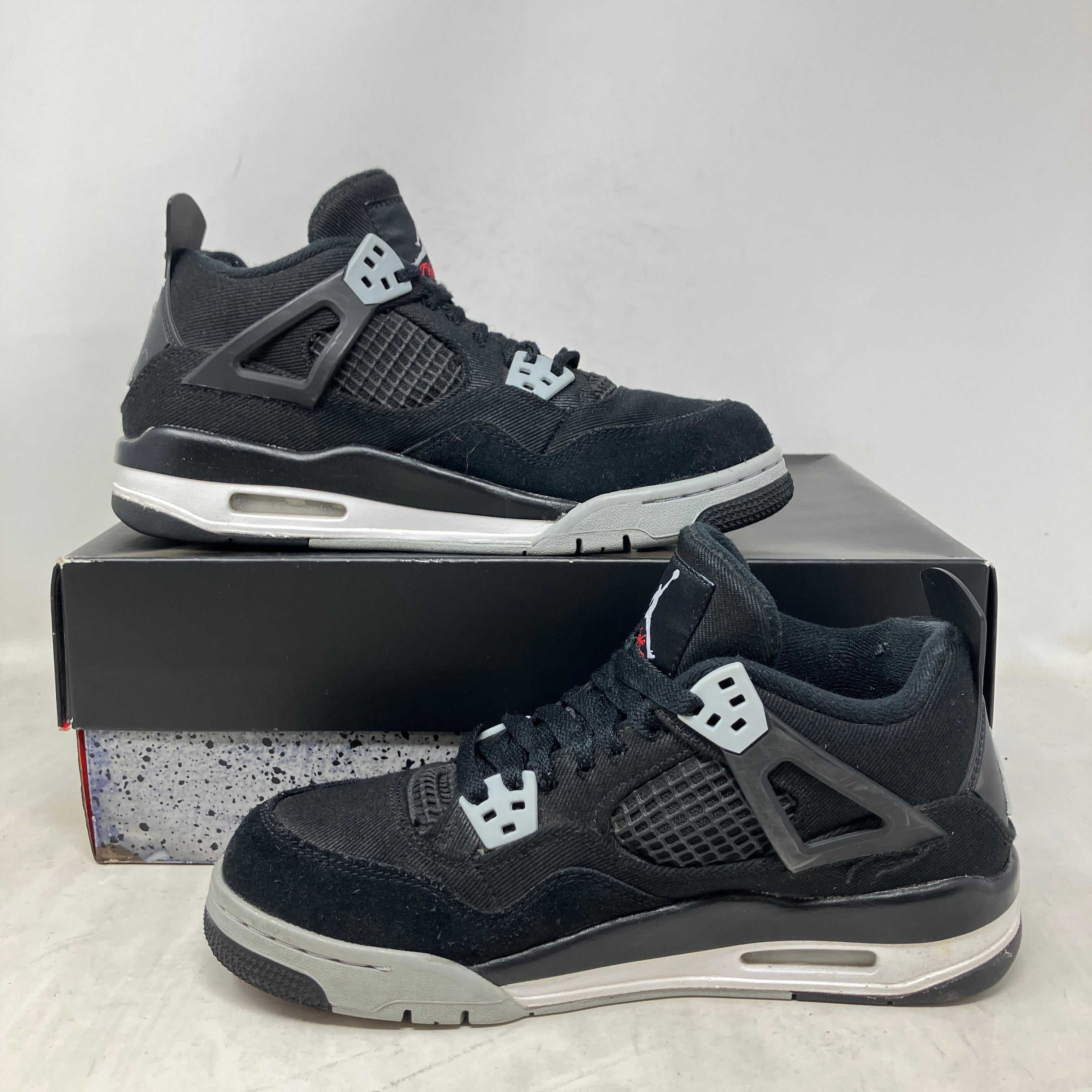 Jordan 4 Retro Black Canvas (GS)