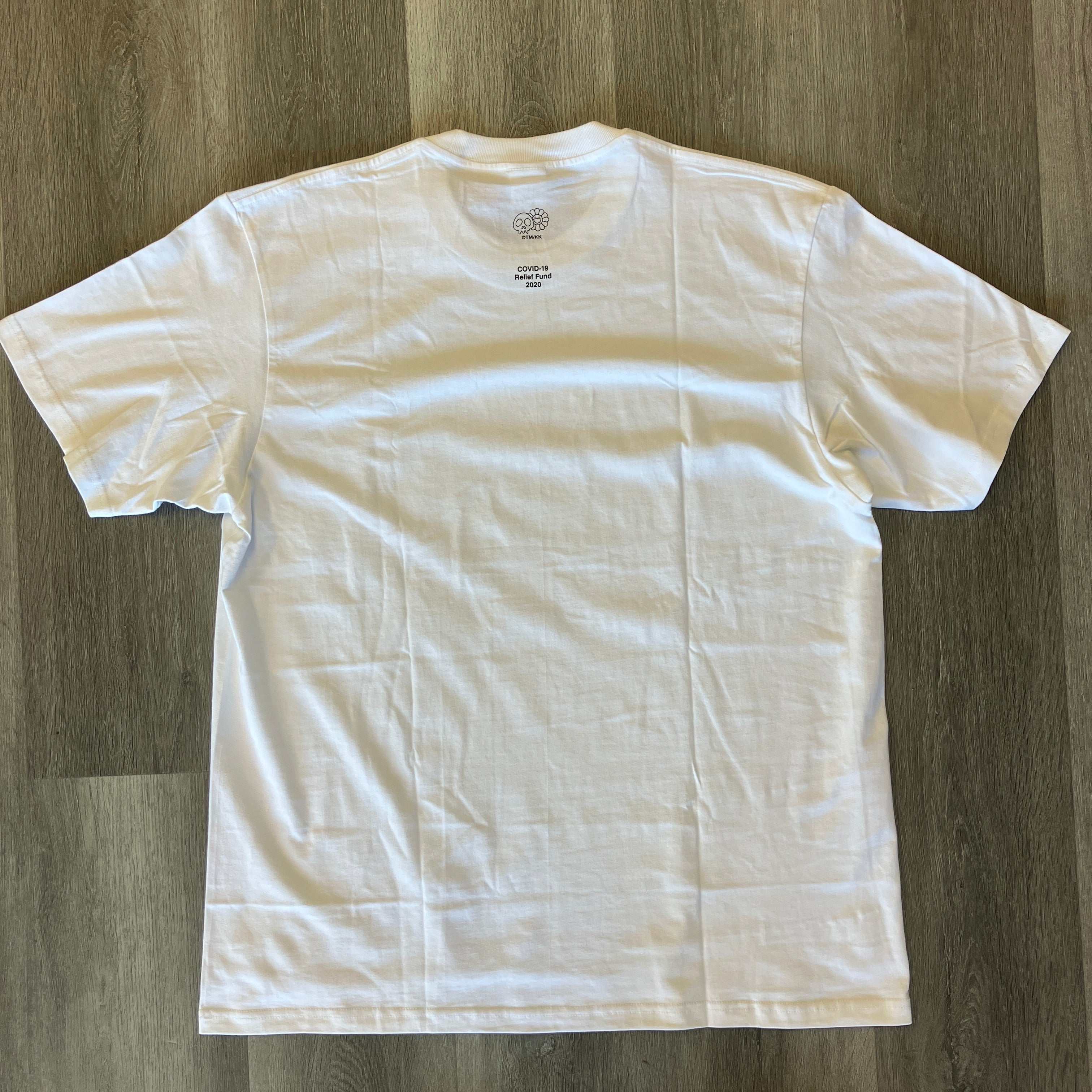 Supreme Takashi Murakami COVID-19 Relief Box Logo Tee White
