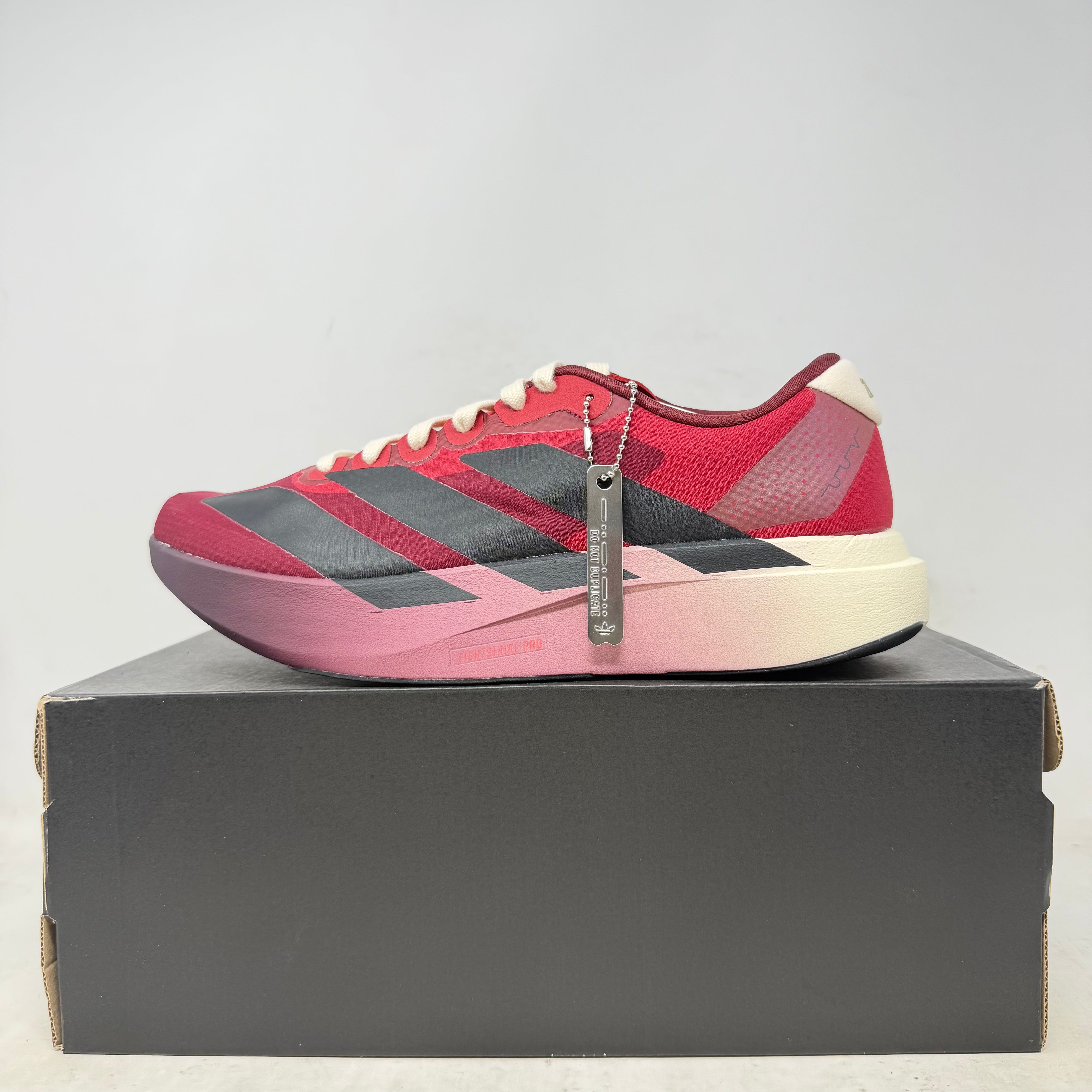 adidas Adizero Evo SL The Whitaker Group Do Not Duplicate 404 Peachtree Red Black