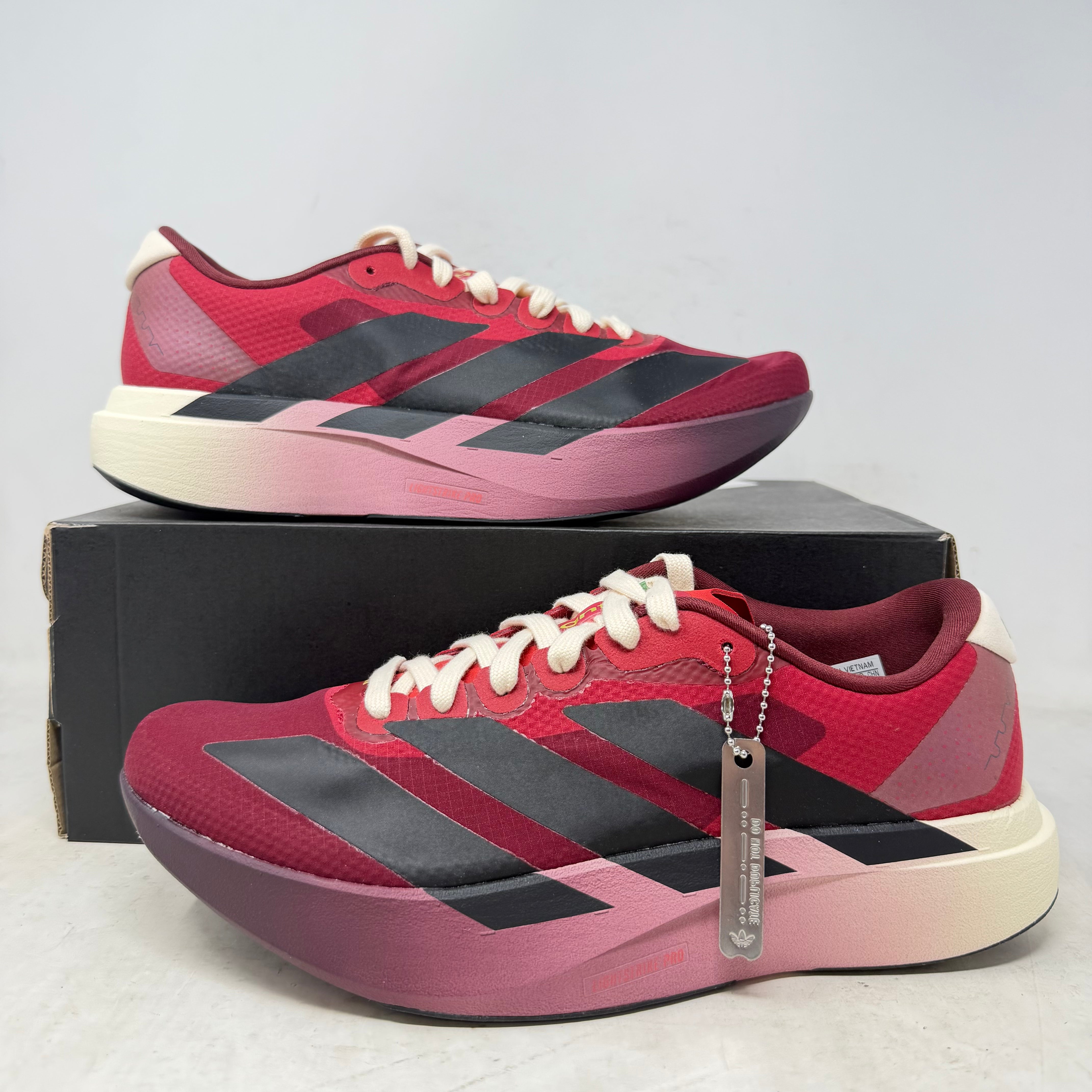 adidas Adizero Evo SL The Whitaker Group Do Not Duplicate 404 Peachtree Red Black
