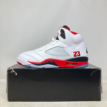 Jordan 5 Retro Fire Red Black Tongue (2025)