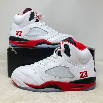 Jordan 5 Retro Fire Red Black Tongue (2025)