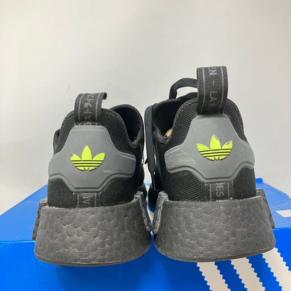 adidas NMD R1 Core Black Grey Solar Yellow