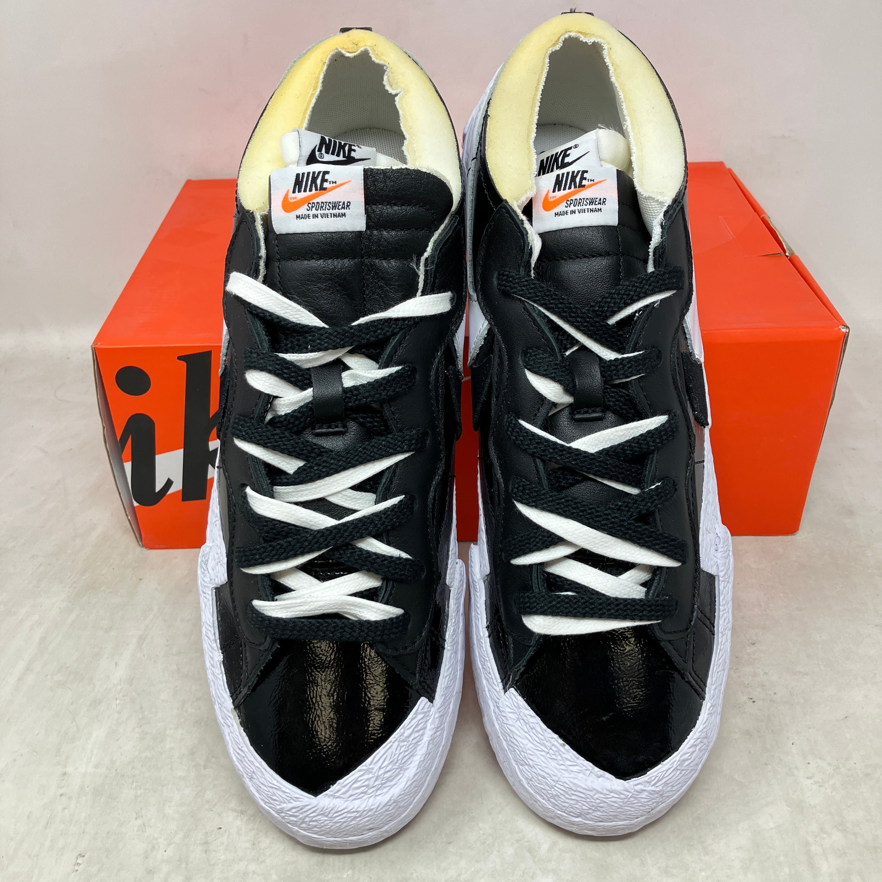 Nike Blazer Low Sacai Black Patent Leather