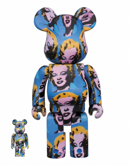 Bearbrick x Andy Warhol x Marilyn Monroe 100% & 400% Set