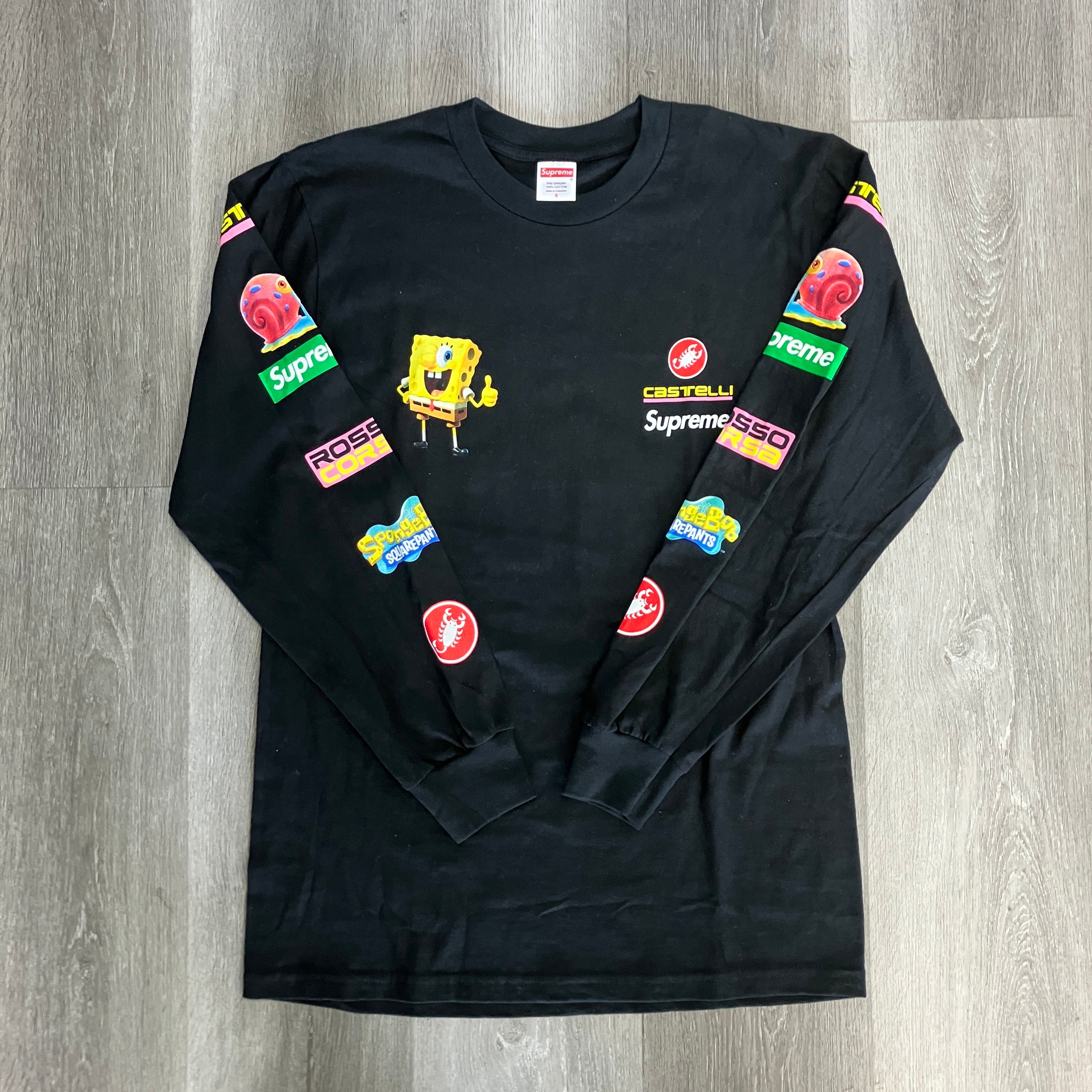Supreme SpongeBob/Castelli Racing L/S Tee Black