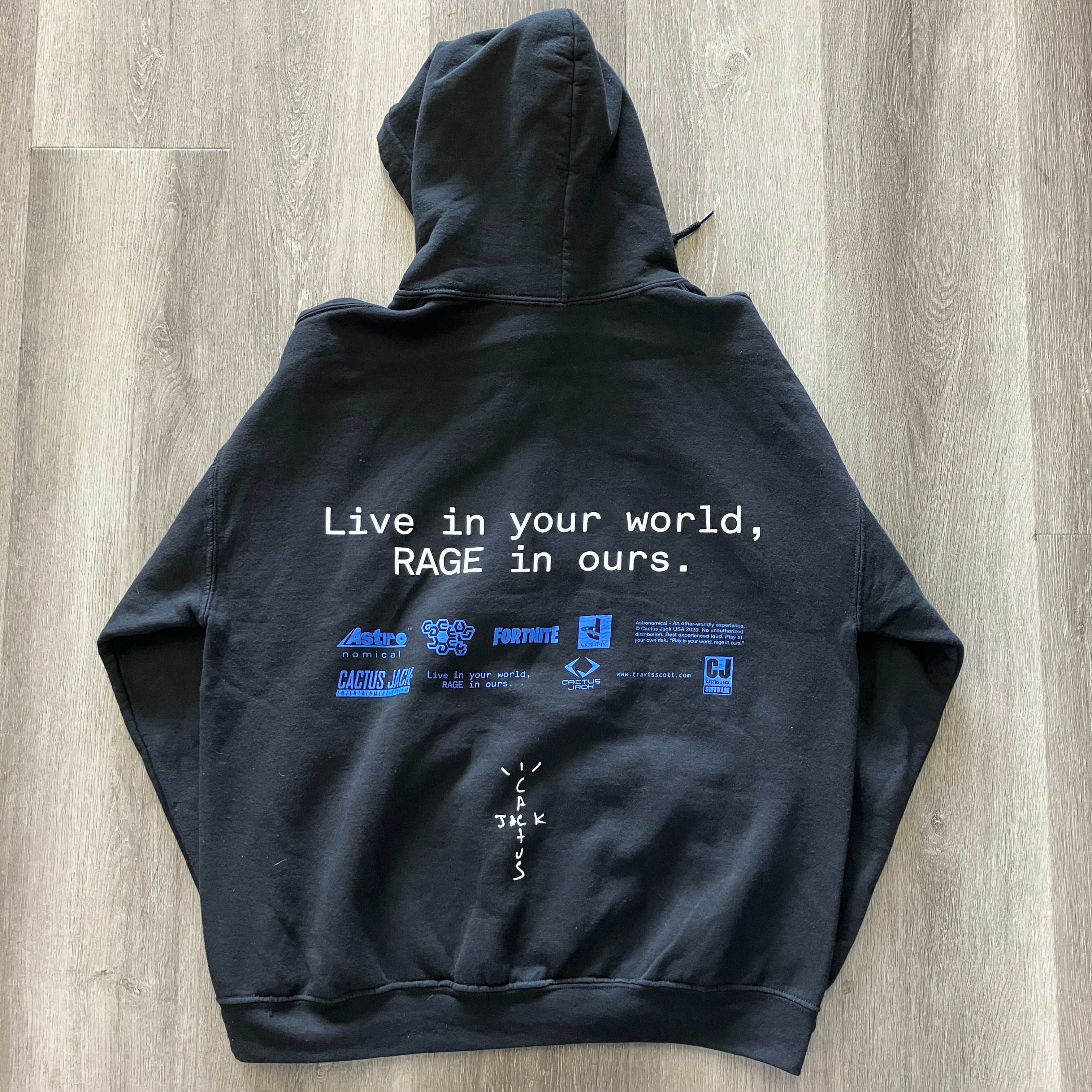 Cactus Jack by Travis Scott x PlayStation World Hoodie 'Black'