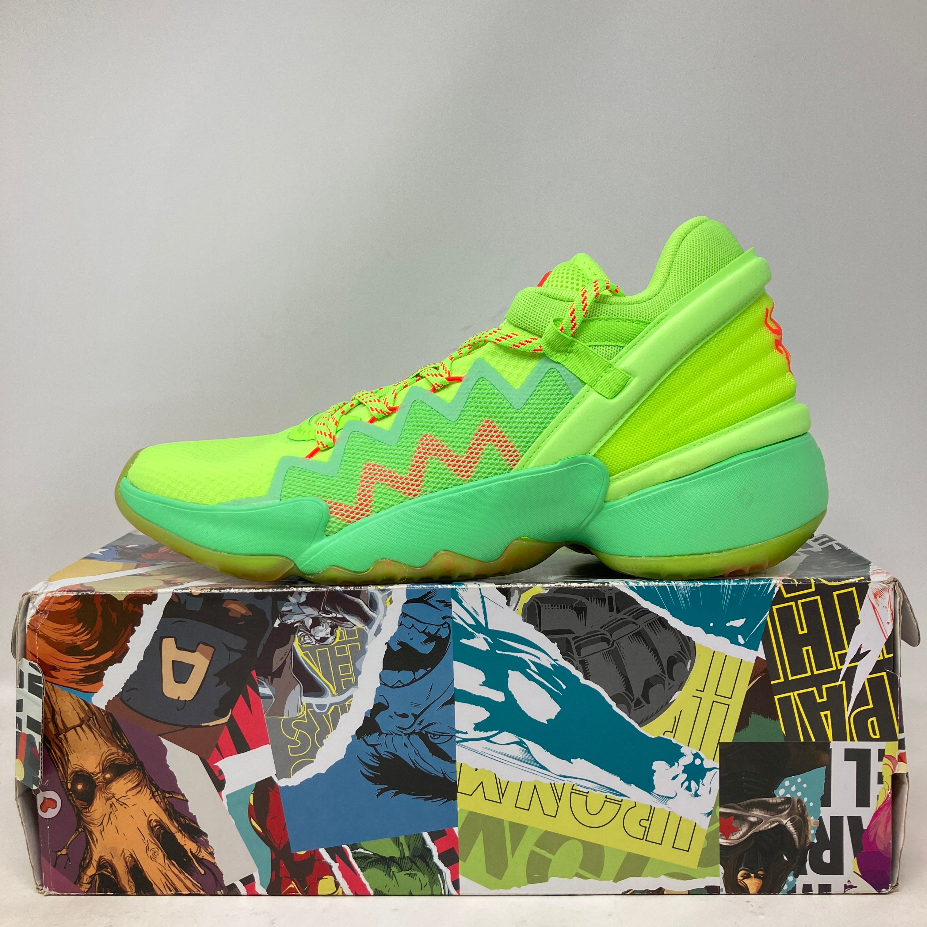 adidas D.O.N. Issue #2 Marvel Spiderman Spidey Sense Green
