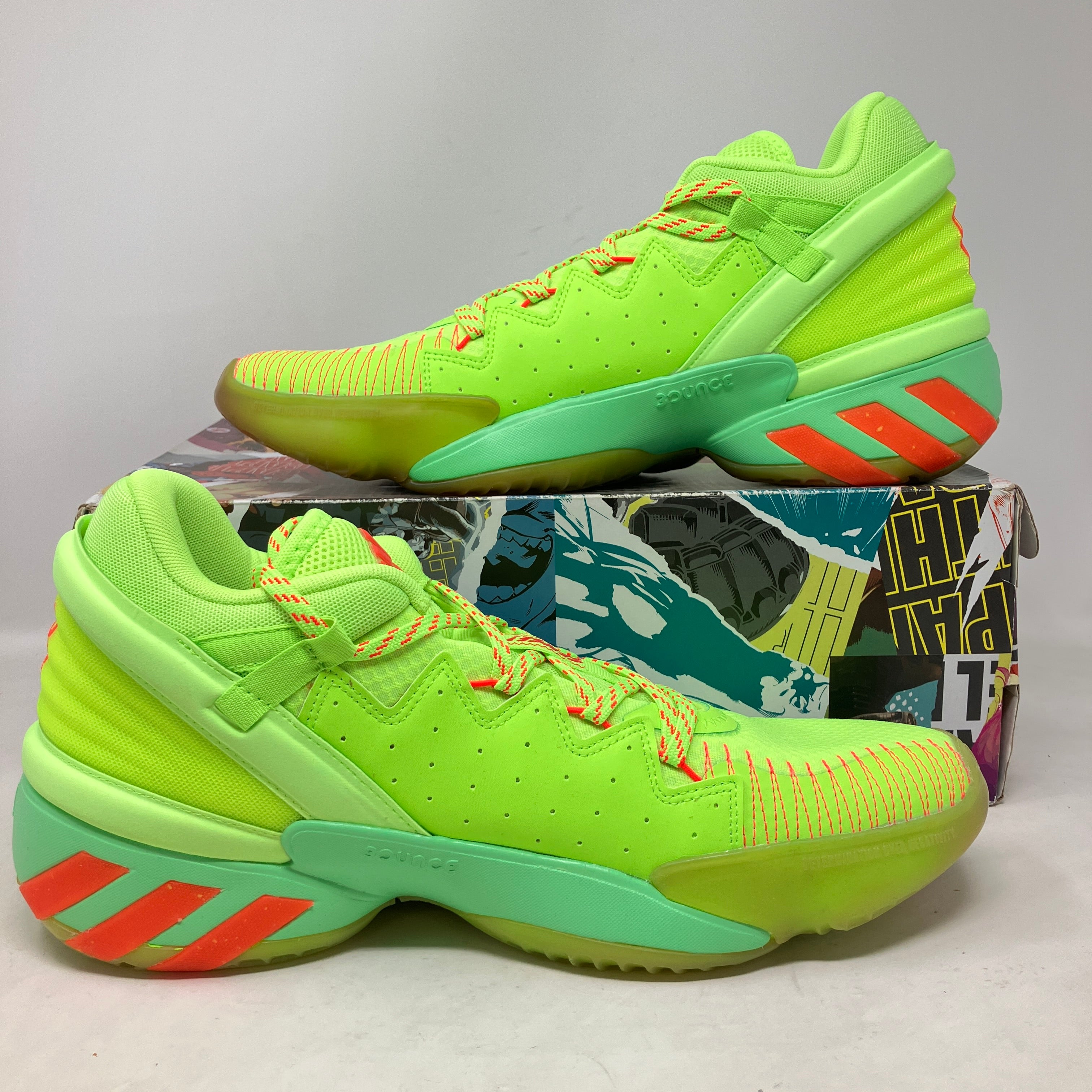 adidas D.O.N. Issue #2 Marvel Spiderman Spidey Sense Green