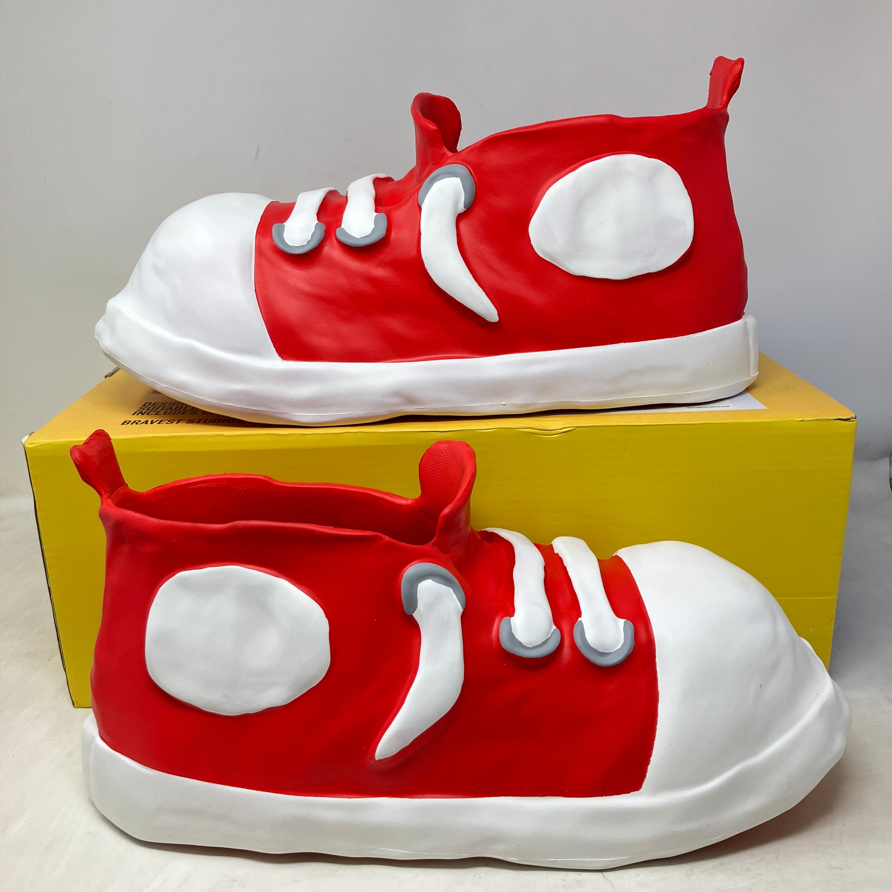 Bravest Studios Clay Shoe Red White