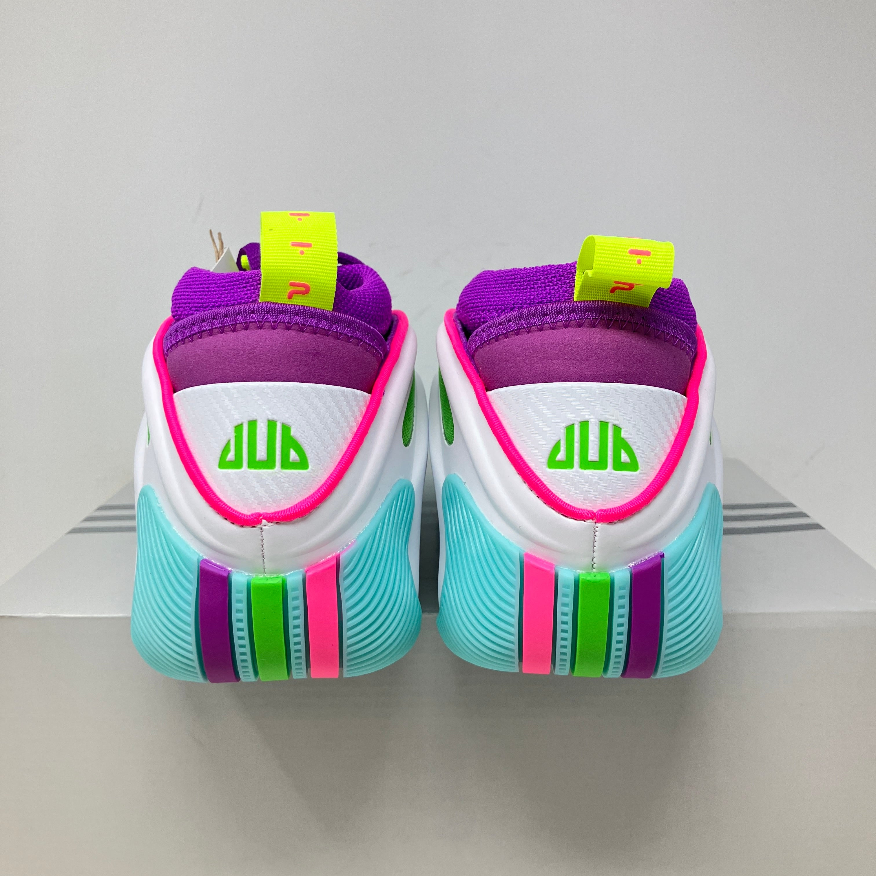 adidas Harden Vol. 9 Jalen Williams White Lucid Lime Pink