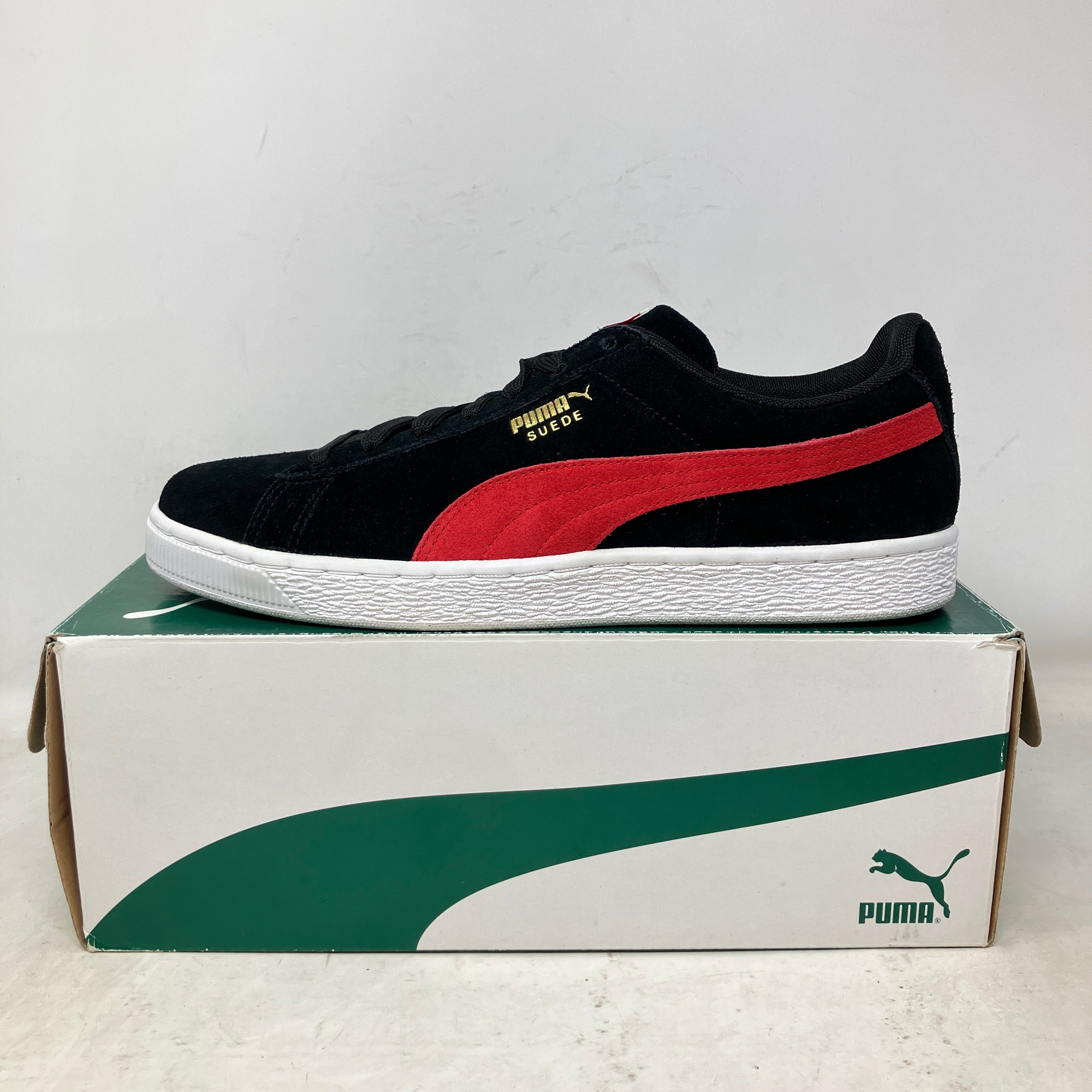 Puma Suede Classic Black White Red