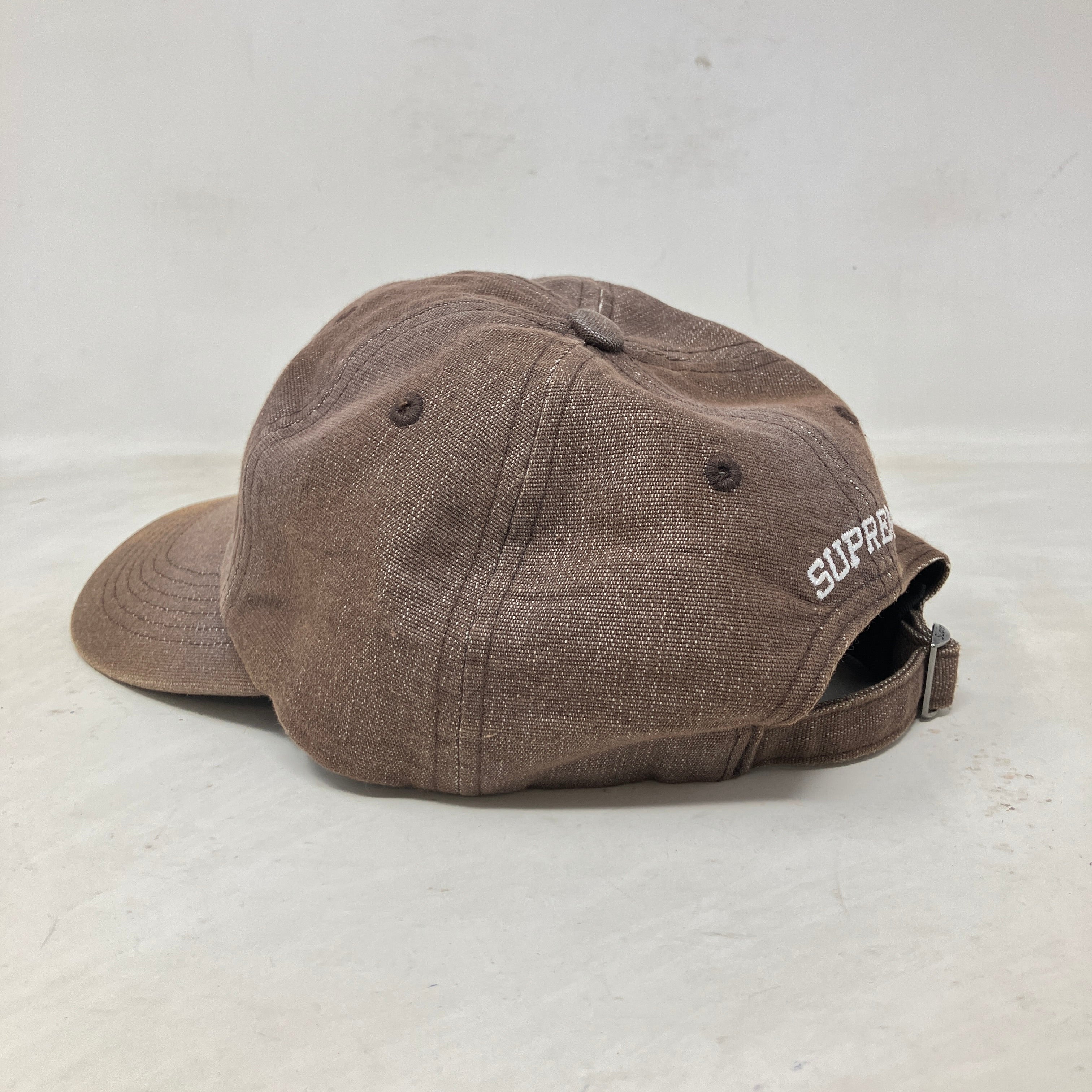 Supreme Cordura Denim S Logo 6-Panel Brown