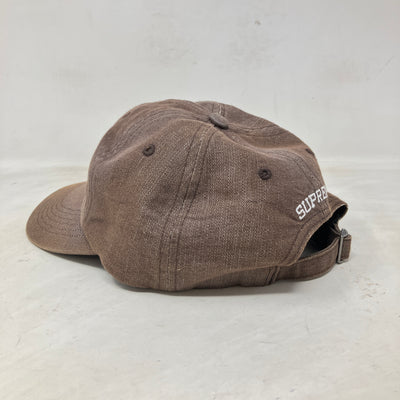 Supreme Cordura Denim S Logo 6-Panel Brown