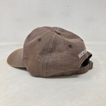 Supreme Cordura Denim S Logo 6-Panel Brown