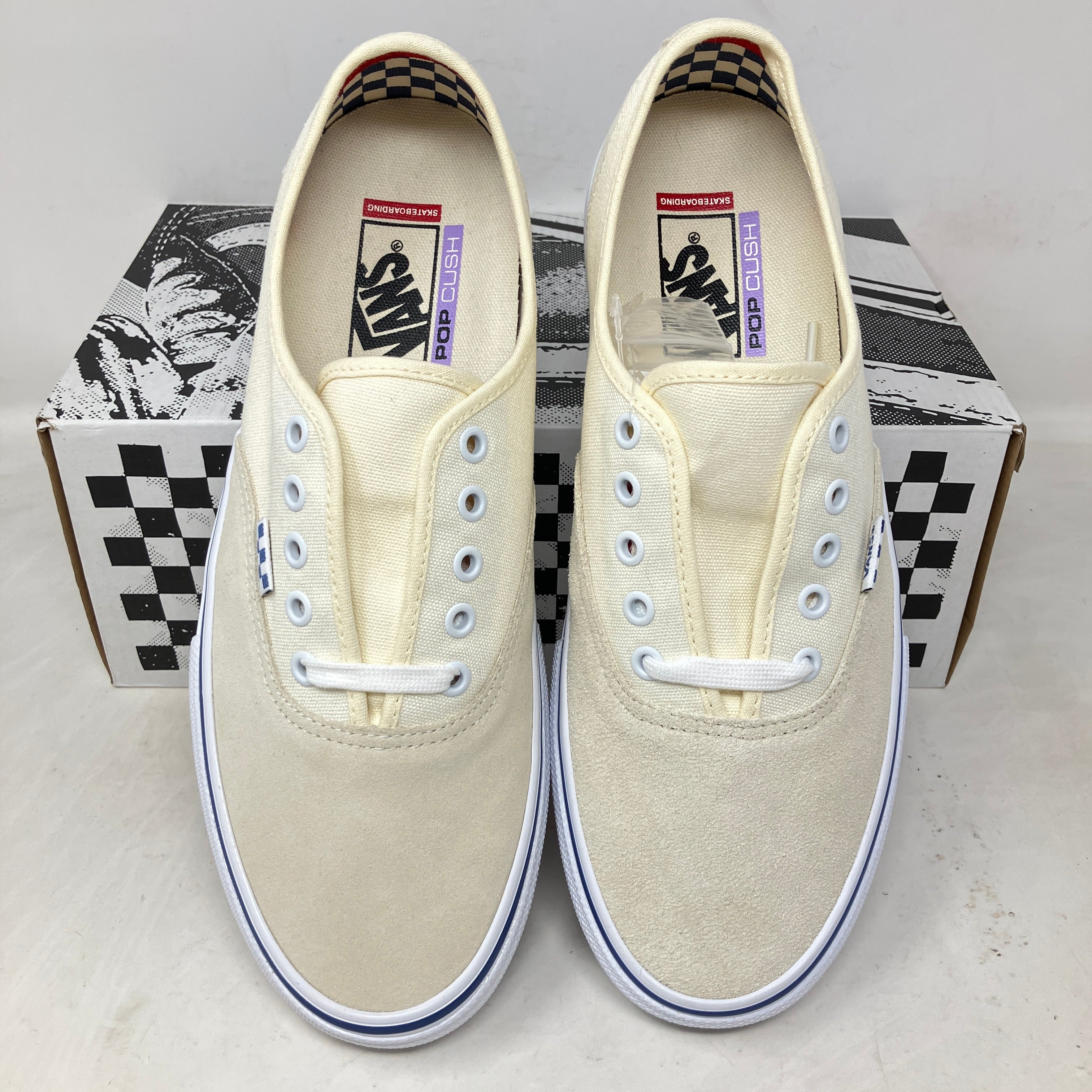 Vans Skate Authentic Off White Royal Blue