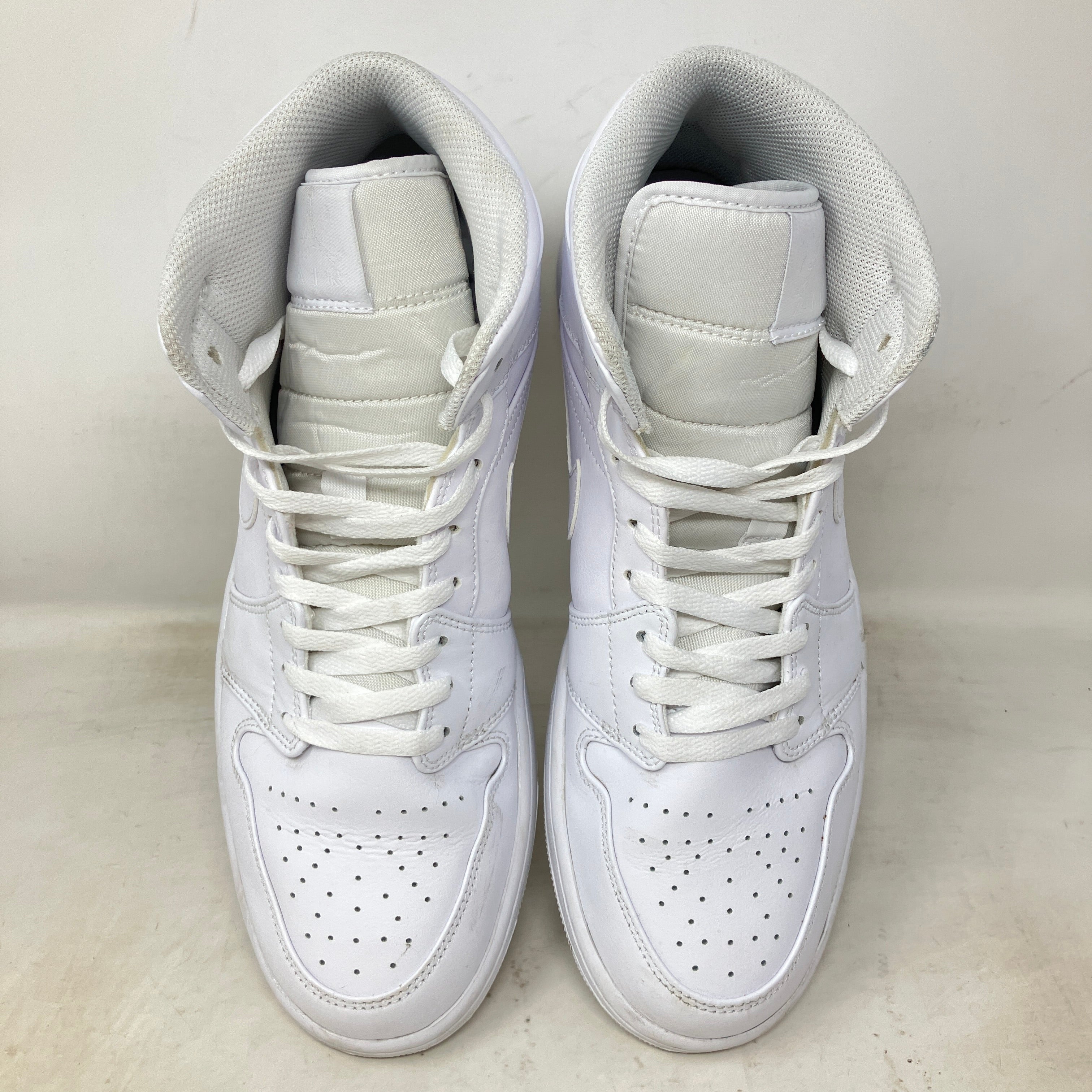 Jordan 1 Mid Triple White