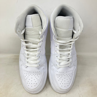 Jordan 1 Mid Triple White
