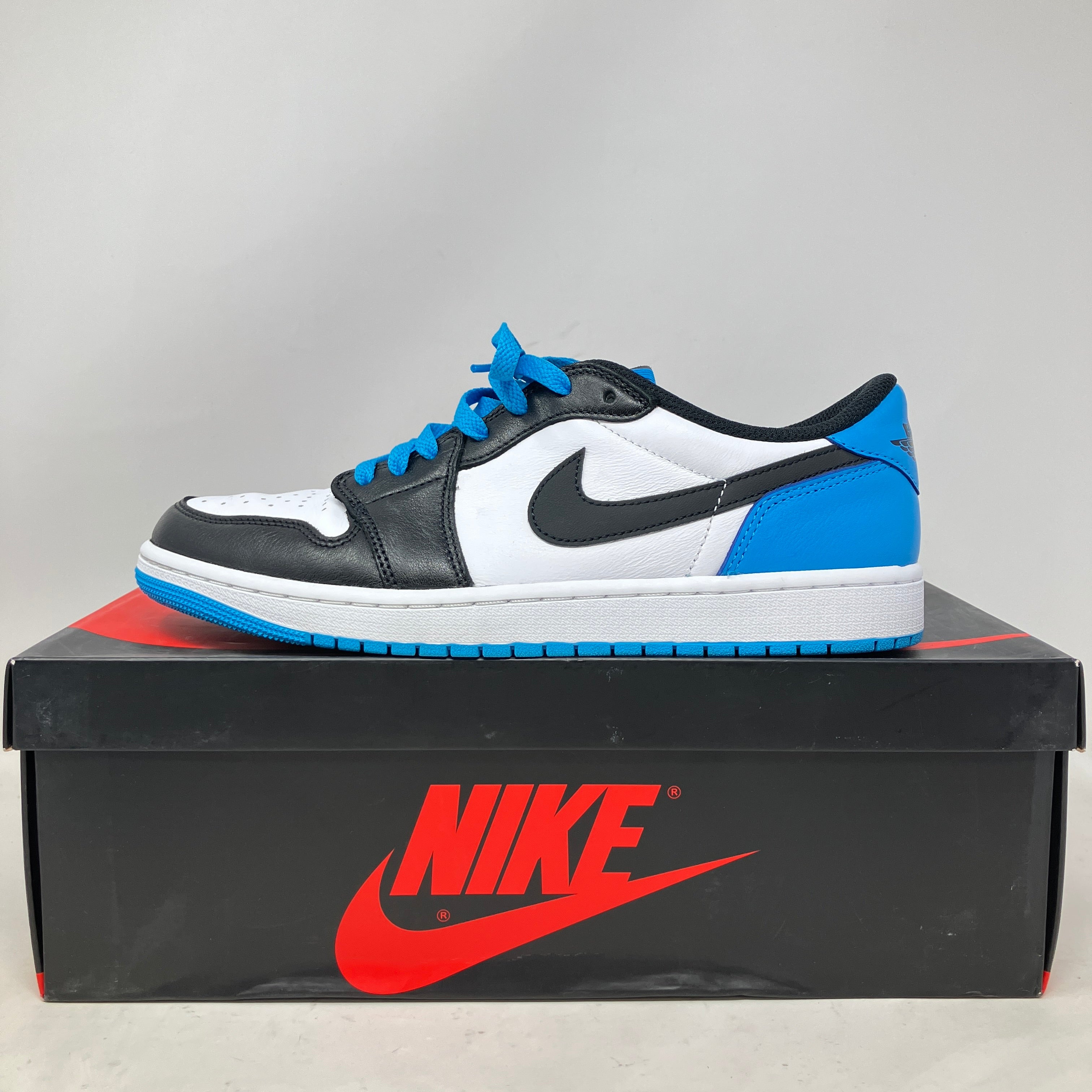 Jordan 1 Retro Low OG Black Dark Powder Blue