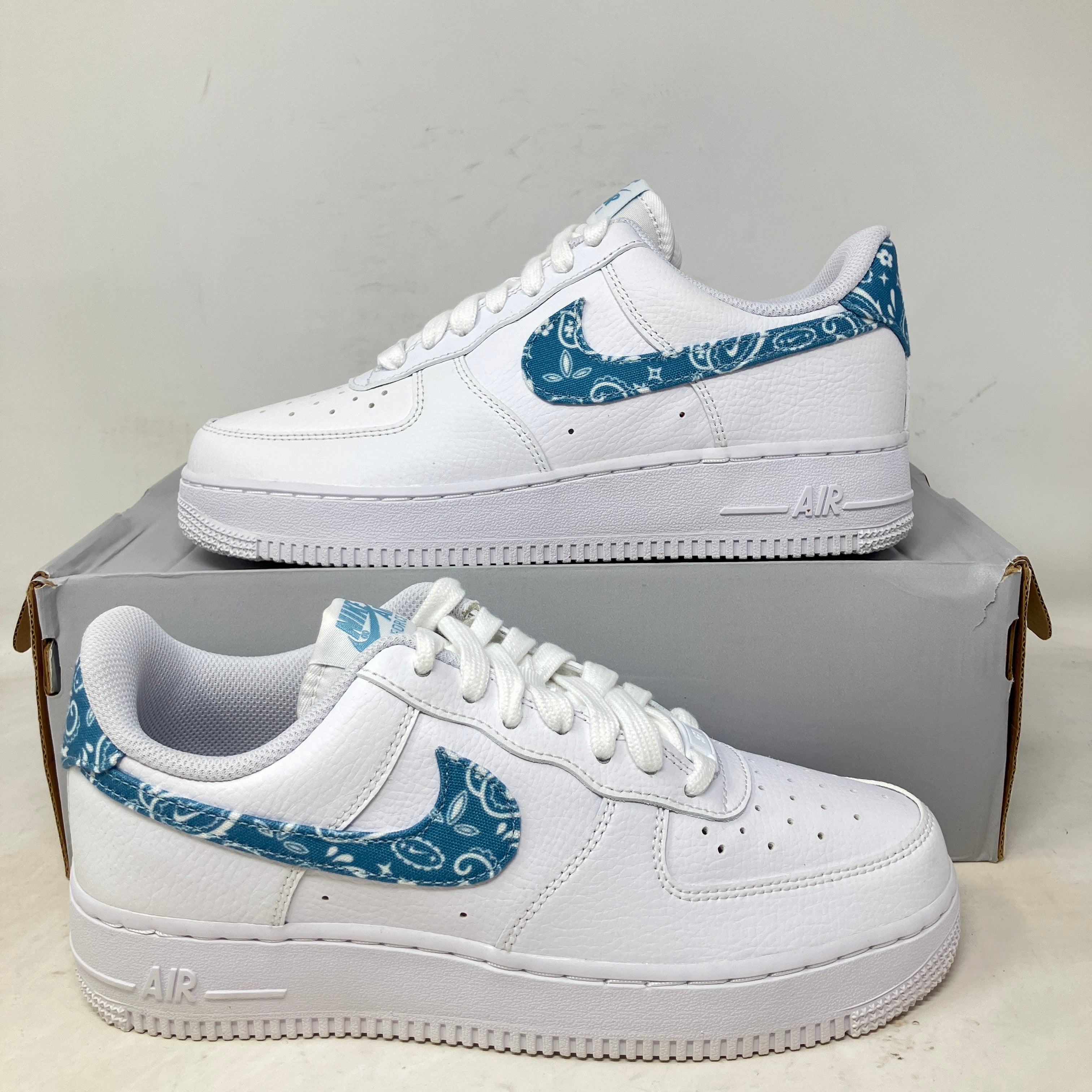 Nike Air Force 1 Low '07 Essential White Worn Blue Paisley (Women's)