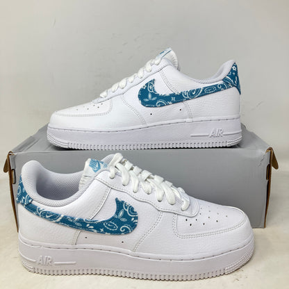 Nike Air Force 1 Low '07 Essential White Worn Blue Paisley (Women's)