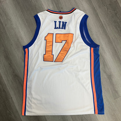 Vintage 2000s New York Knicks Jeremy Lin Adidas Jersey