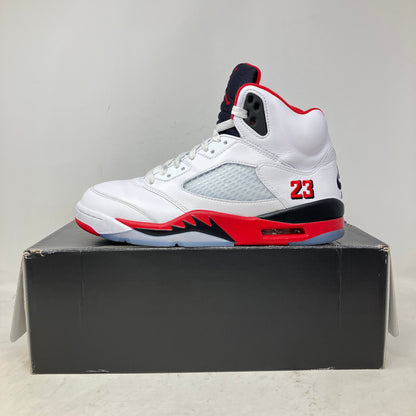 Jordan 5 Retro Fire Red Black Tongue (2025)