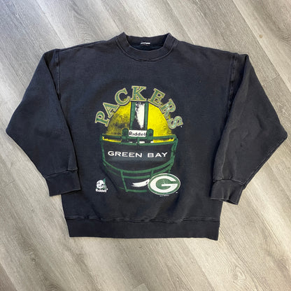 Vintage 1996 Green Bay Packers Riddell Helmet Crewneck