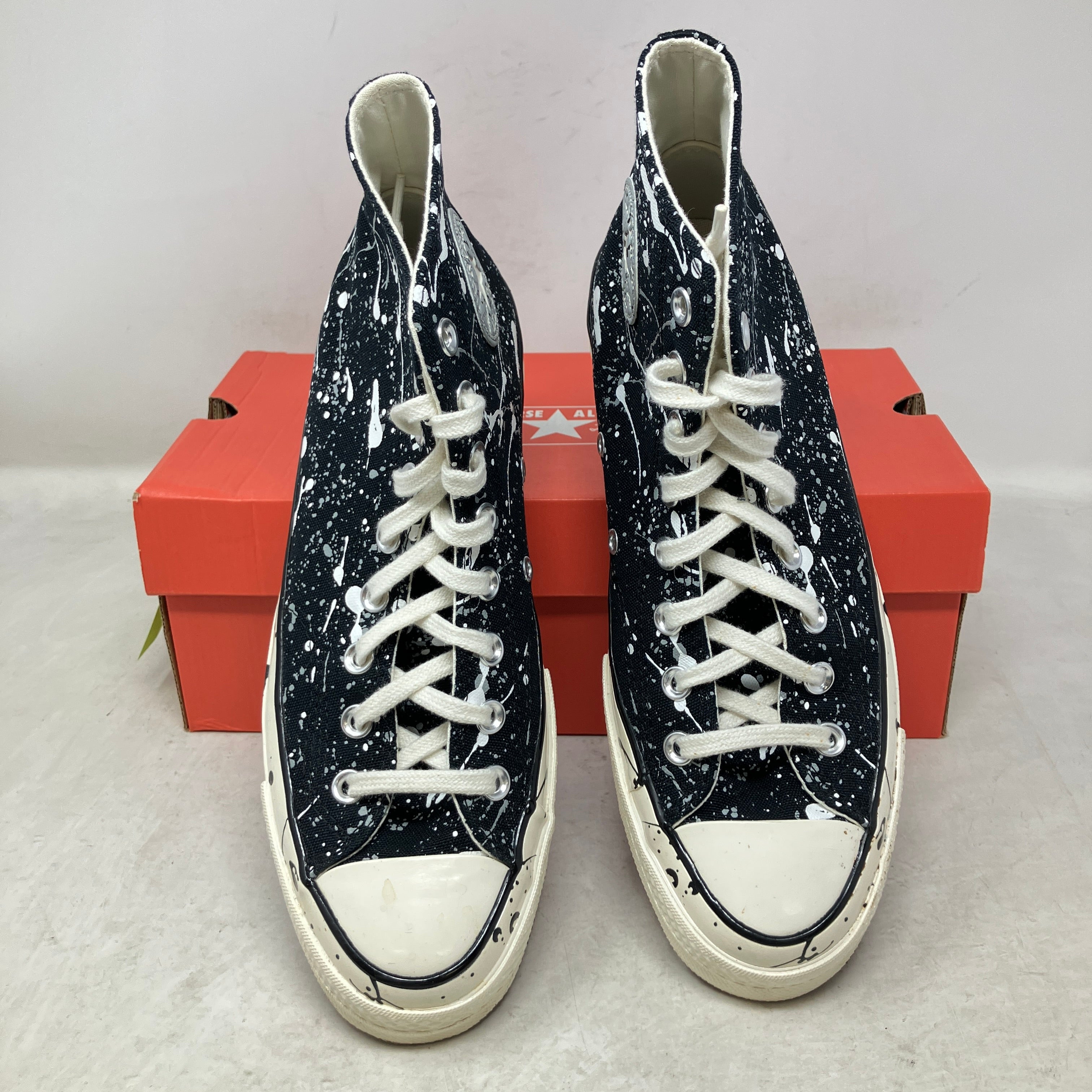 Converse Chuck Taylor All Star 70 Hi Archive Paint Splatter Black White