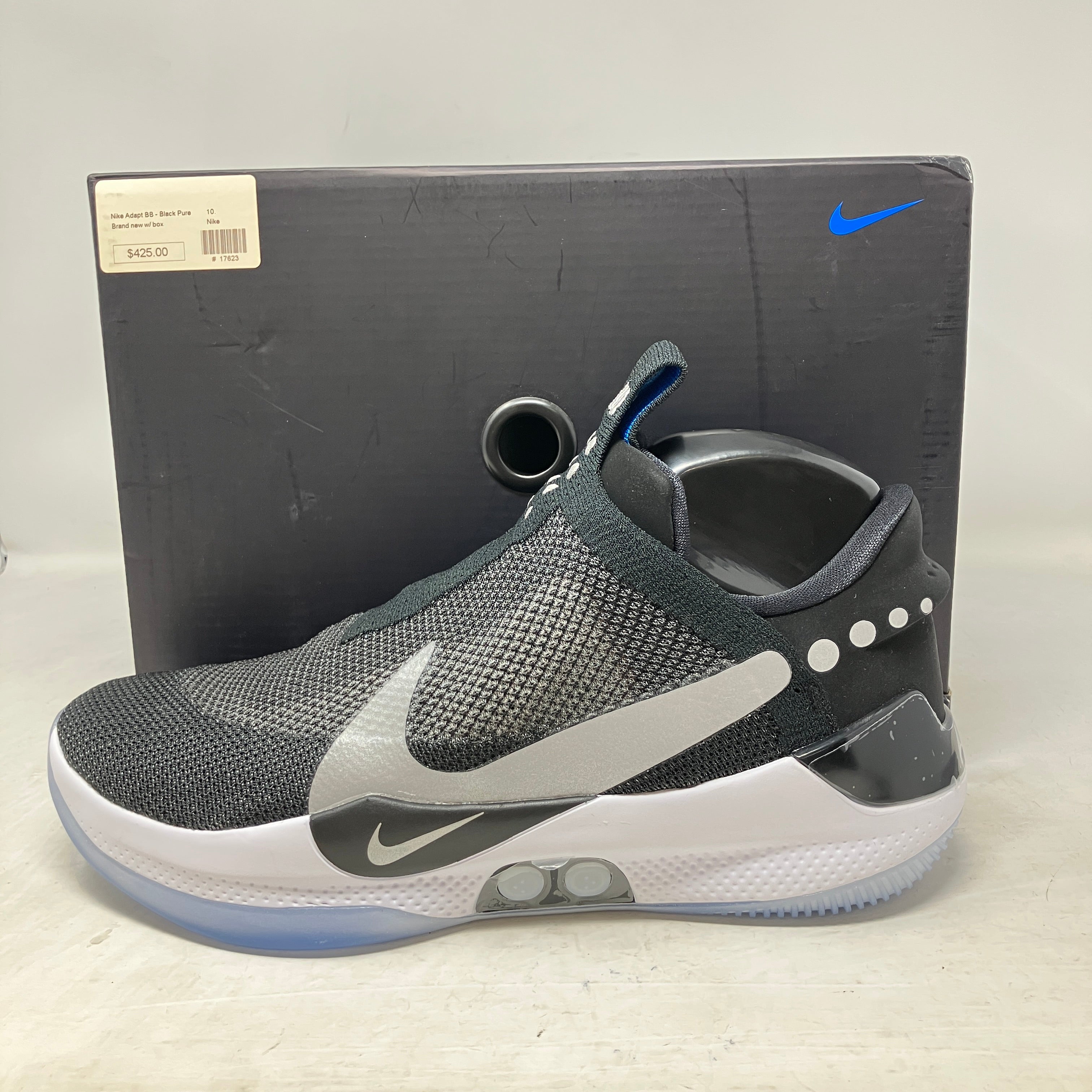 Nike Adapt BB Black Pure Platinum (US Charger)