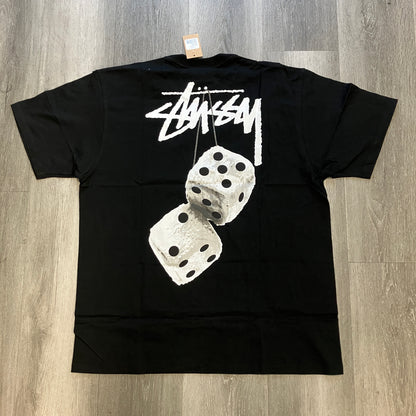 Stussy Fuzzy Dice Tee Black