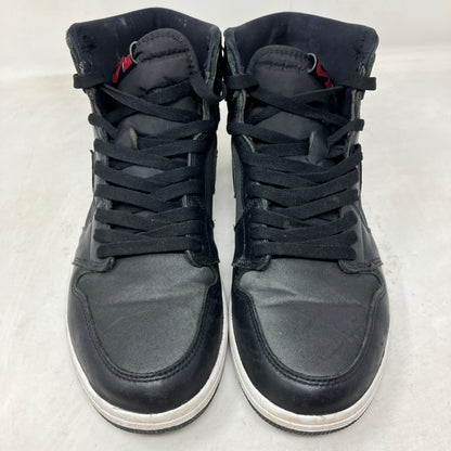 Jordan 1 Retro High Black Satin Gym Red