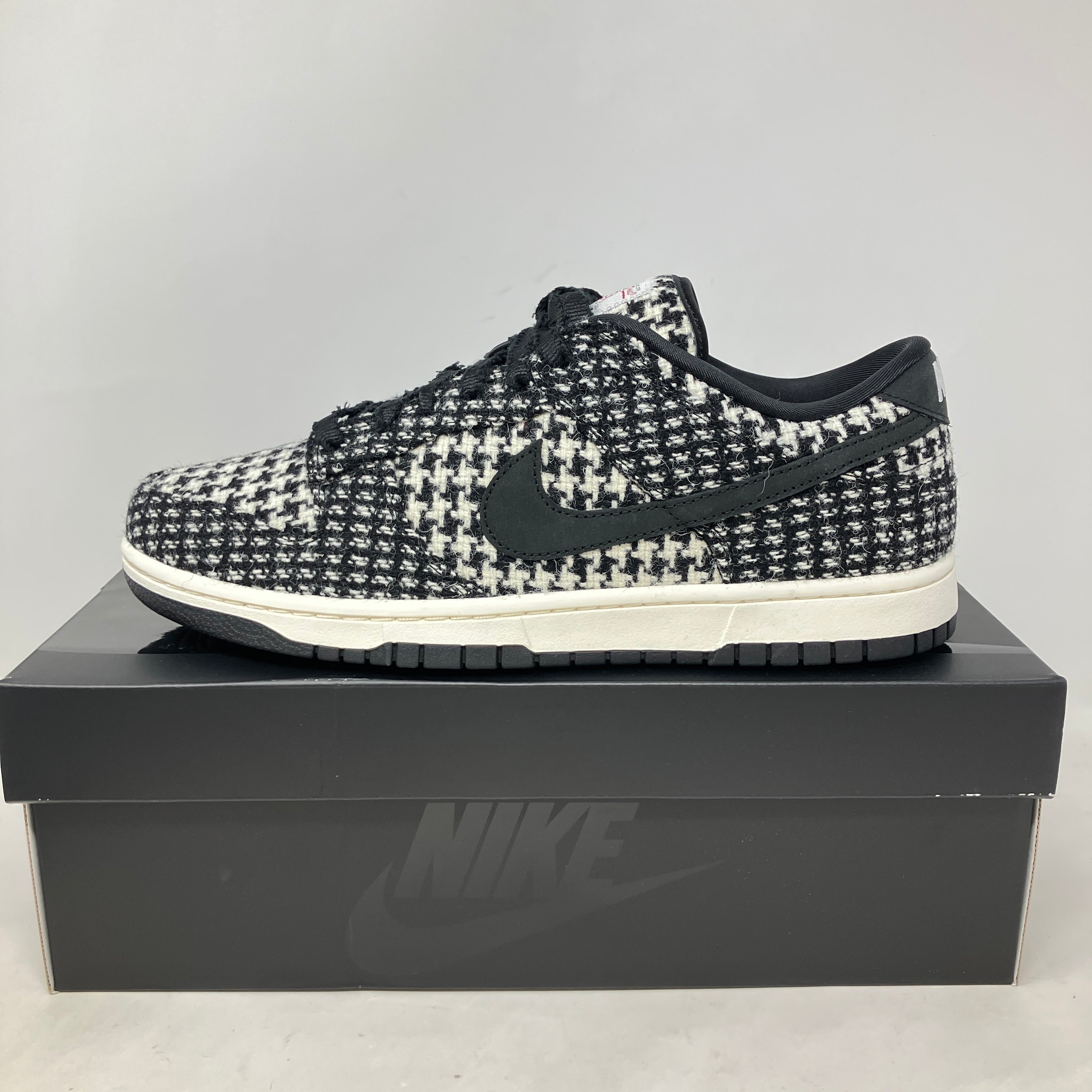 Nike Dunk Low Harris Tweed White Black Multi (Women's)