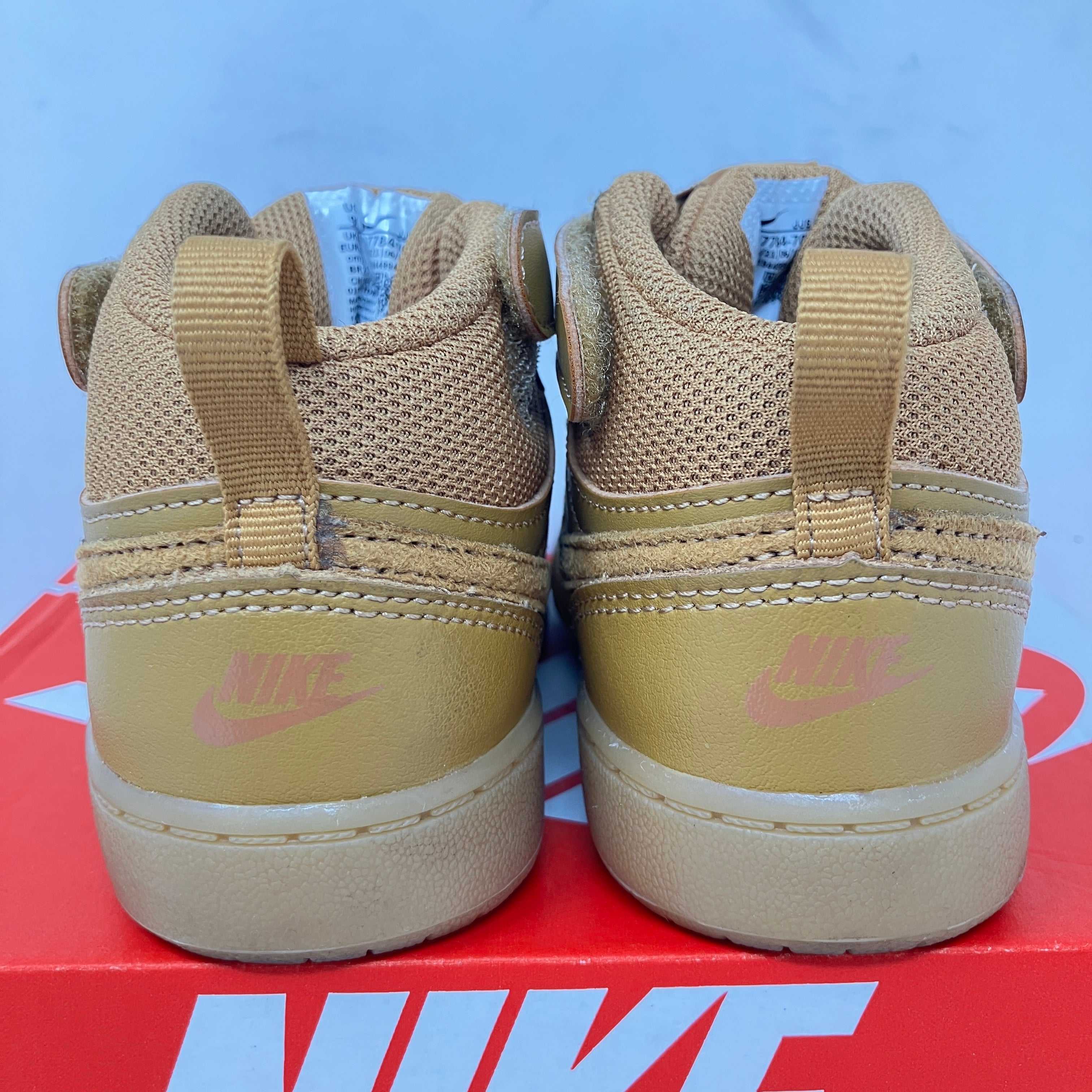 Nike Court Borough Mid 2 Wheat Black Gum Light Brown (TD)