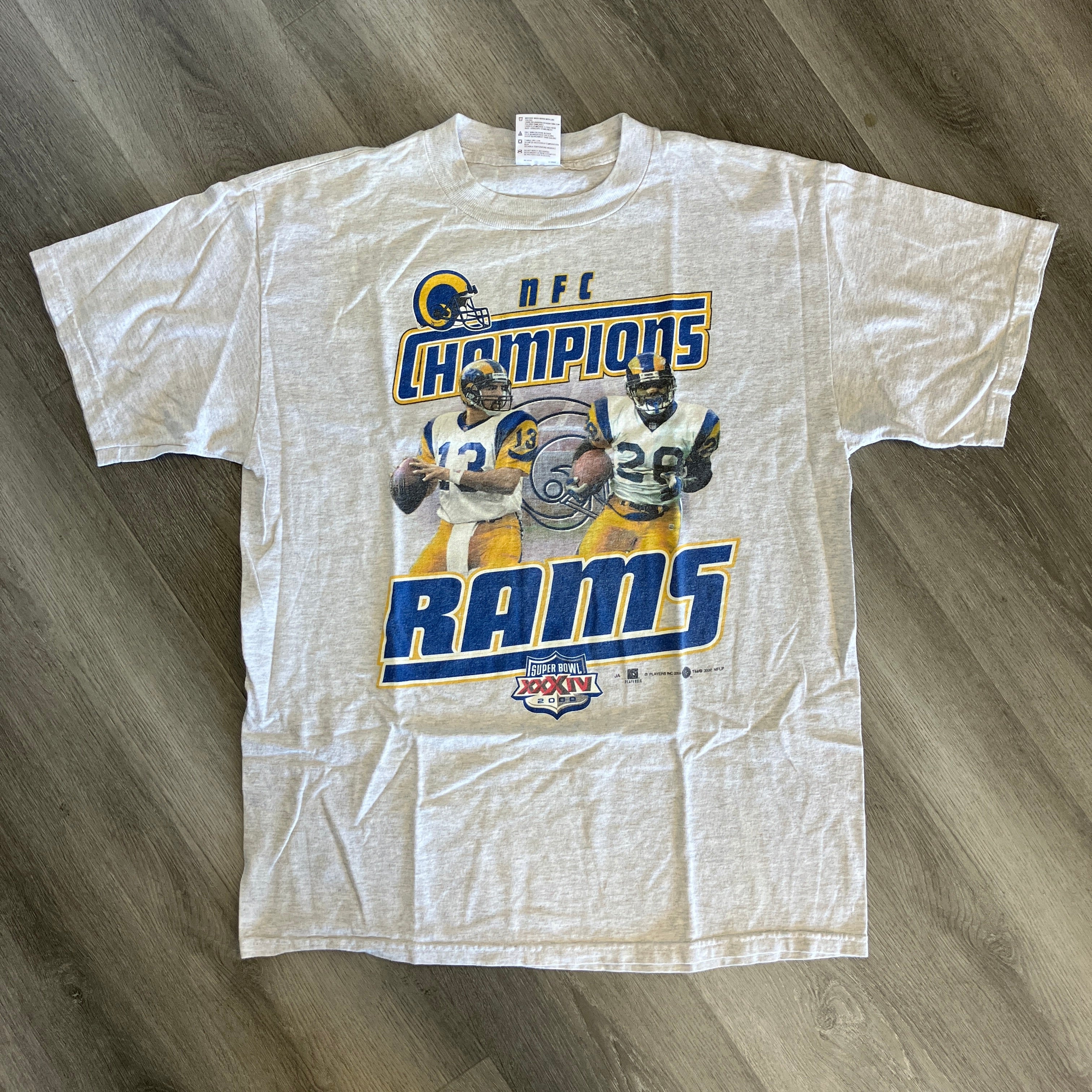 Vintage 2000 Rams NFC Championship T Shirt