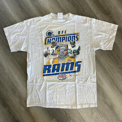 Vintage 2000 Rams NFC Championship T Shirt