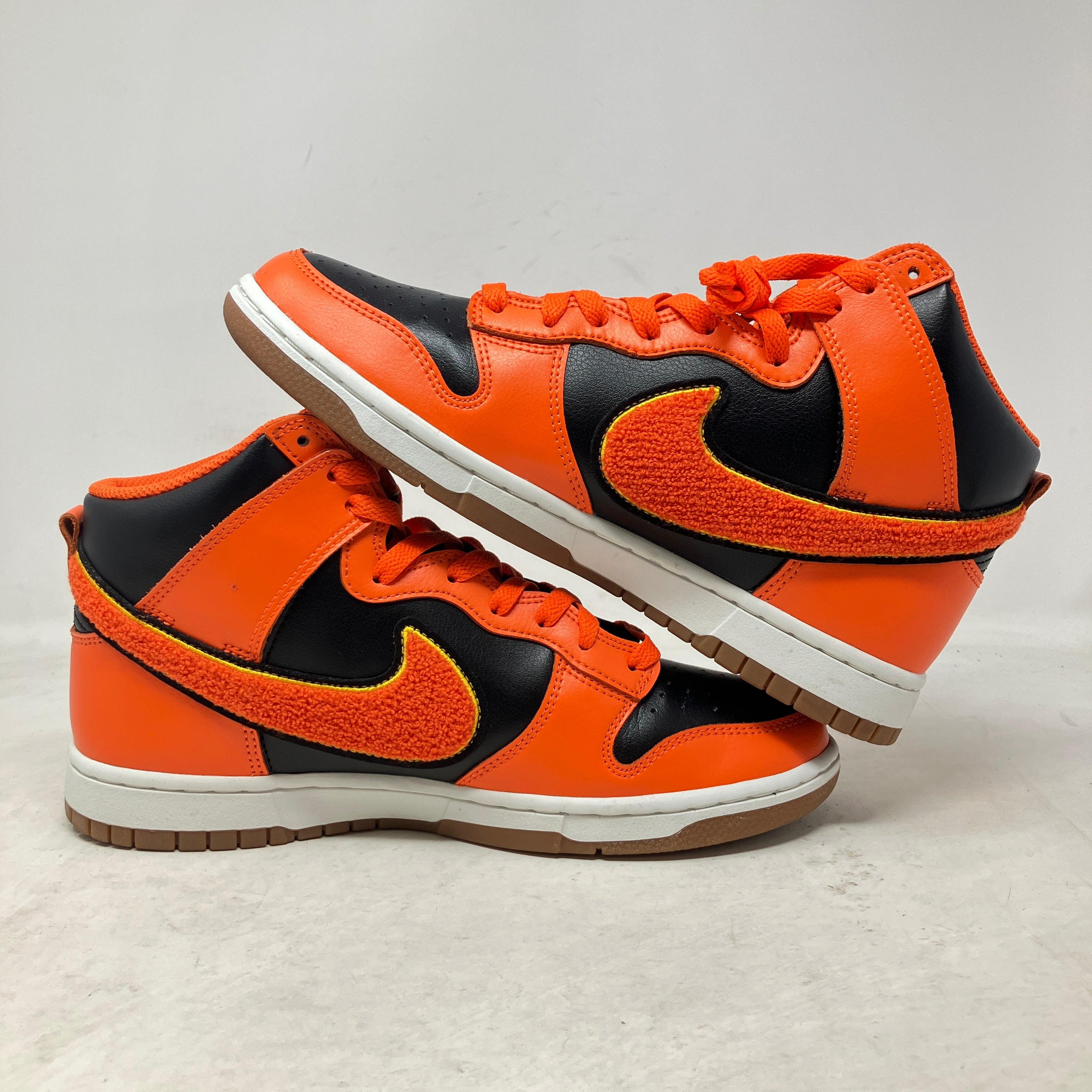 Nike Dunk High Retro Chenille Swoosh Safety Orange