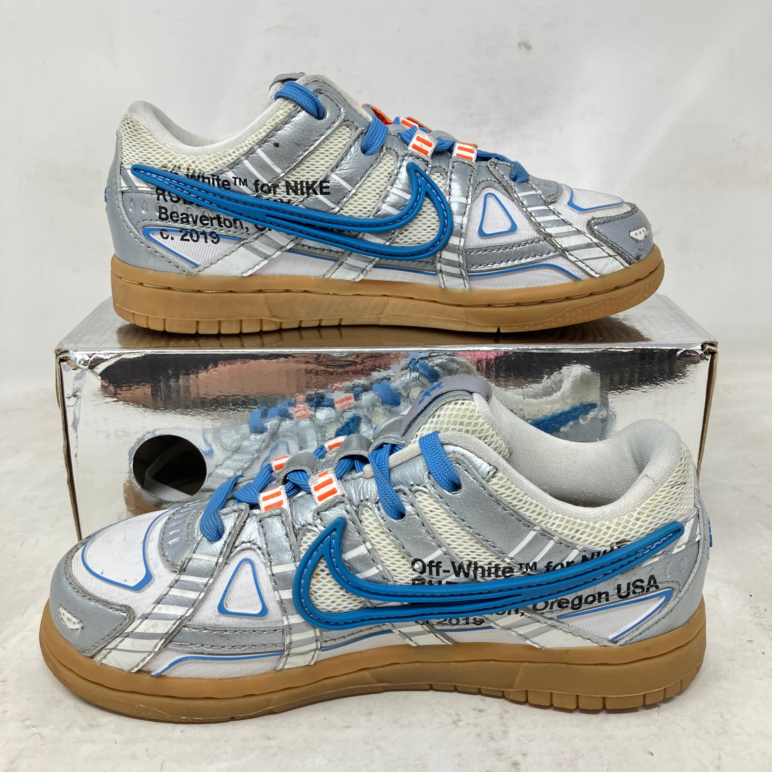 Nike Air Rubber Dunk Off-White University Blue (PS)