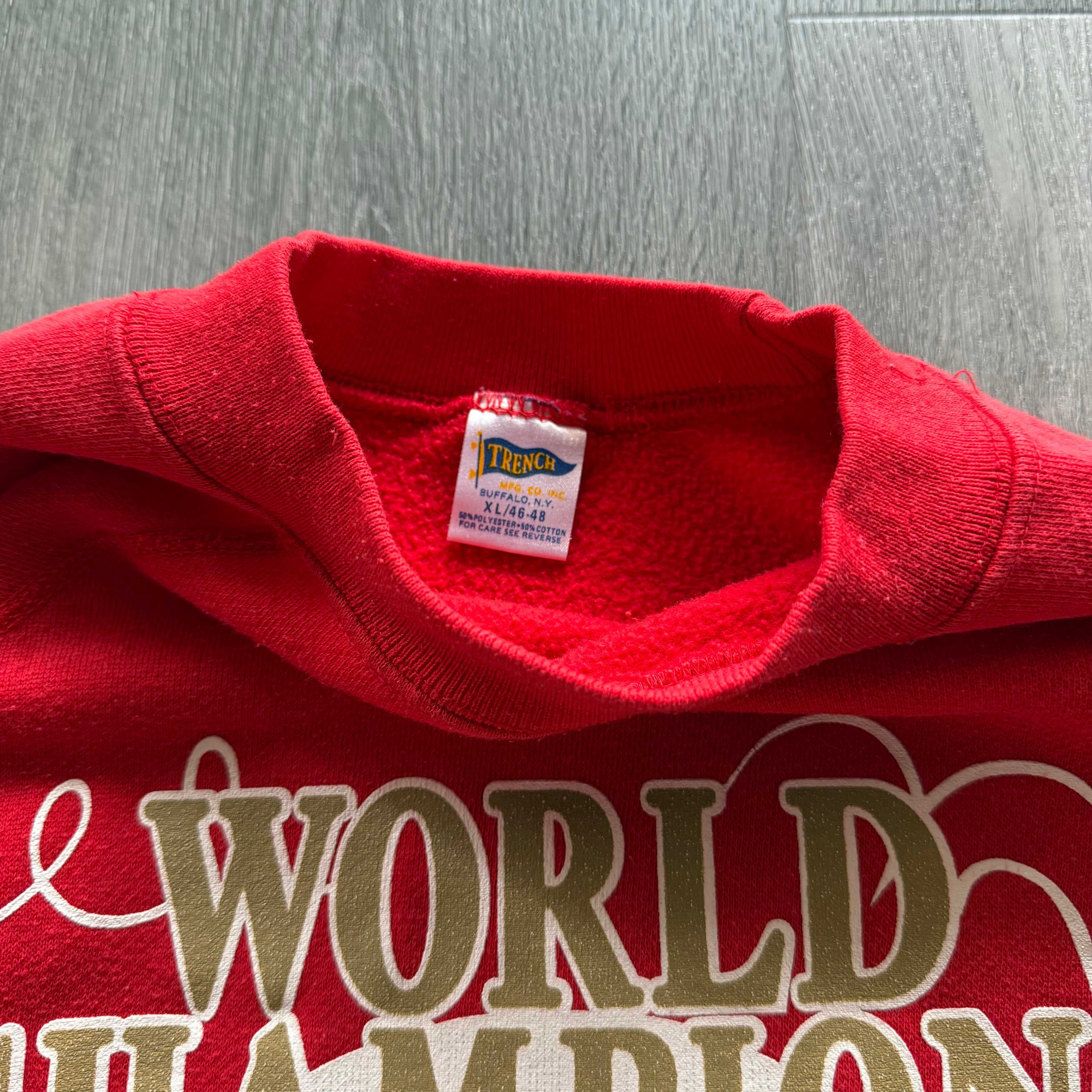 Vintage 1988 SF 49ers World Champions Crewneck