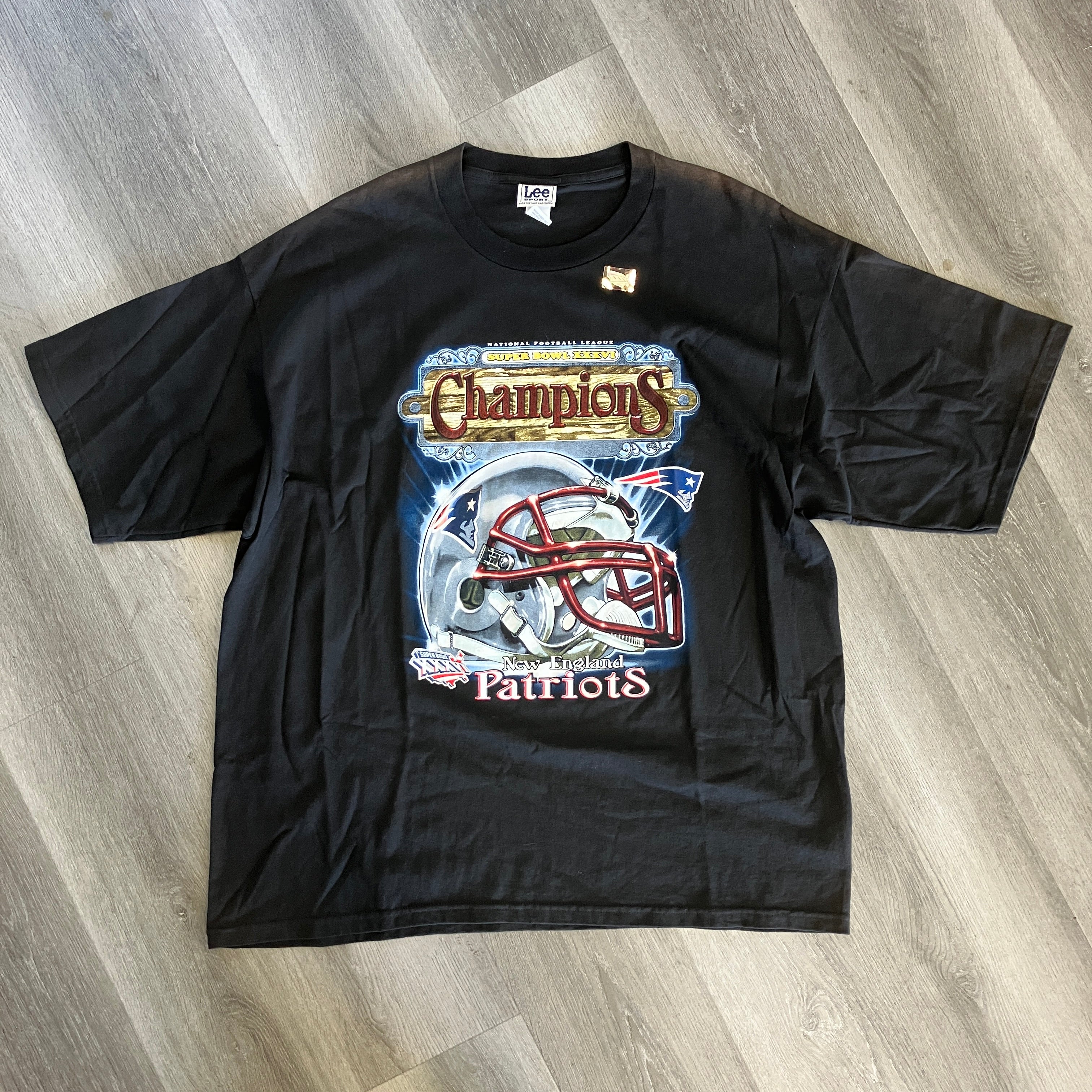 Vintage 2002 New England Patriots Super Bowl T Shirt