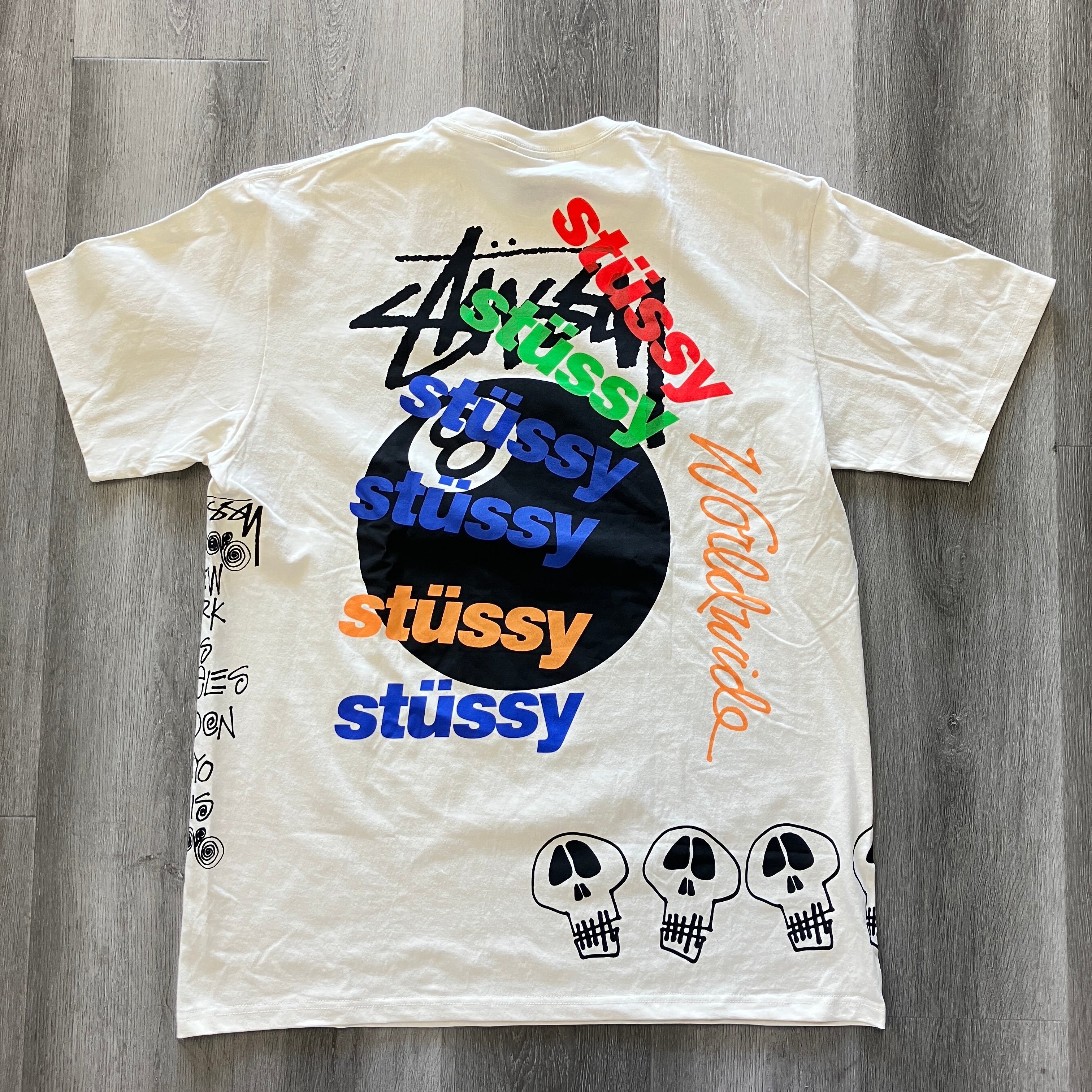 Stussy 8 Ball All Over Tee Cream