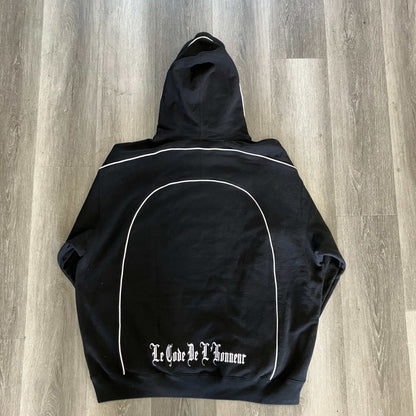 Supreme Curve Piping Hooded Sweatshirt Black