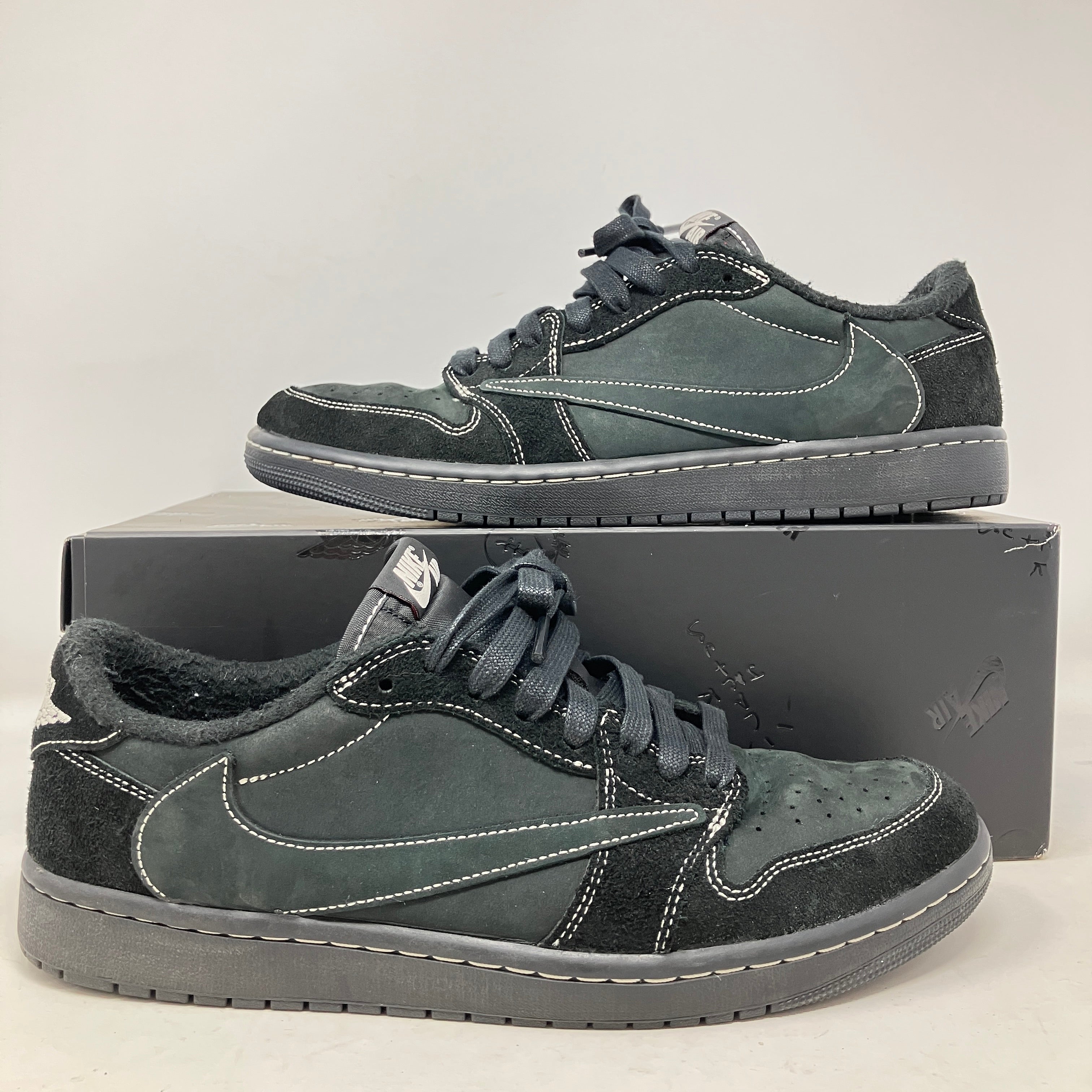 美品Travis Scott × Jordan Black Phantom Jordan 1 Retro Low OG SP Travis Scott Black Phantom – Hidden