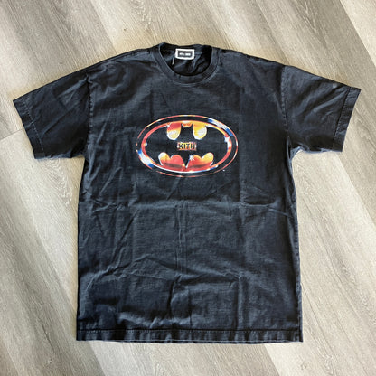 Kith x Batman Logo Vintage Tee Black