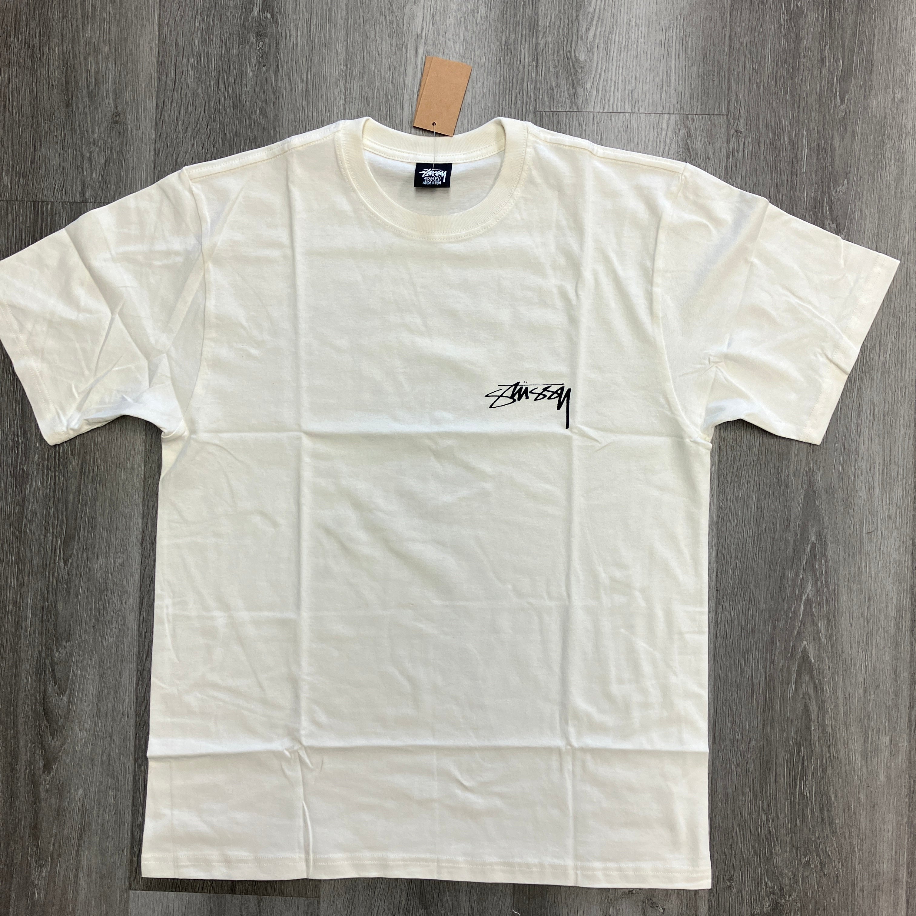 Stussy Arachnid Pigment Dyed Tee Natural