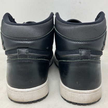 Jordan 1 Retro High Black Satin Gym Red