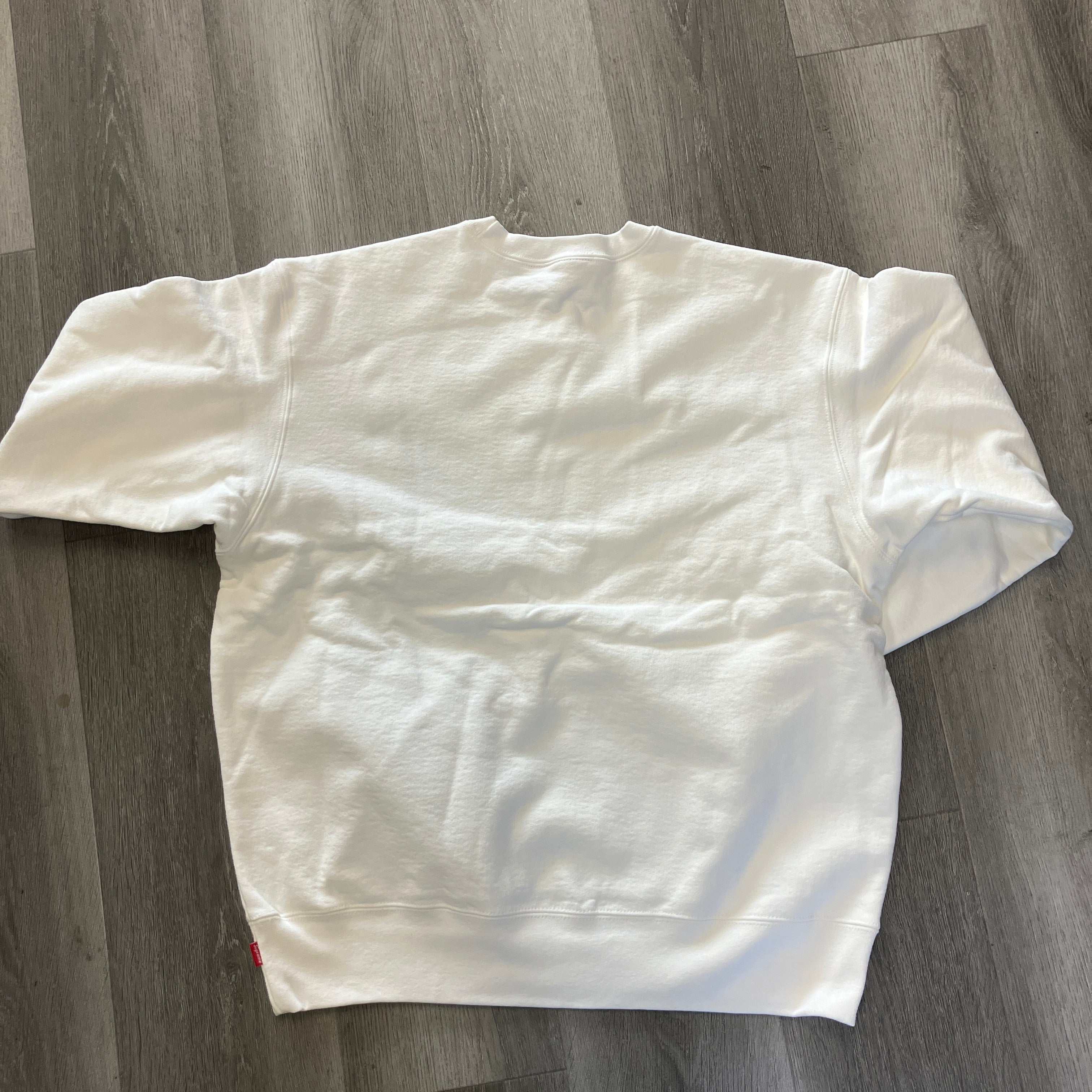 Supreme Side Logo Crewneck White