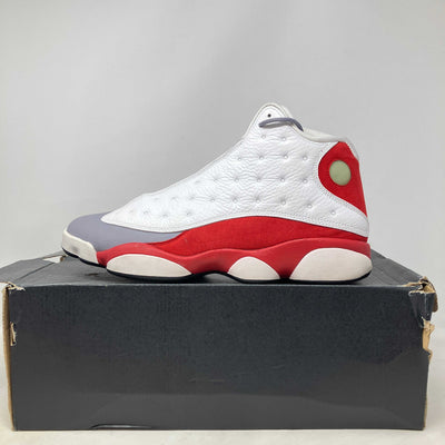 Jordan 13 Retro Grey Toe sneaker 2014 edition on black replacement box