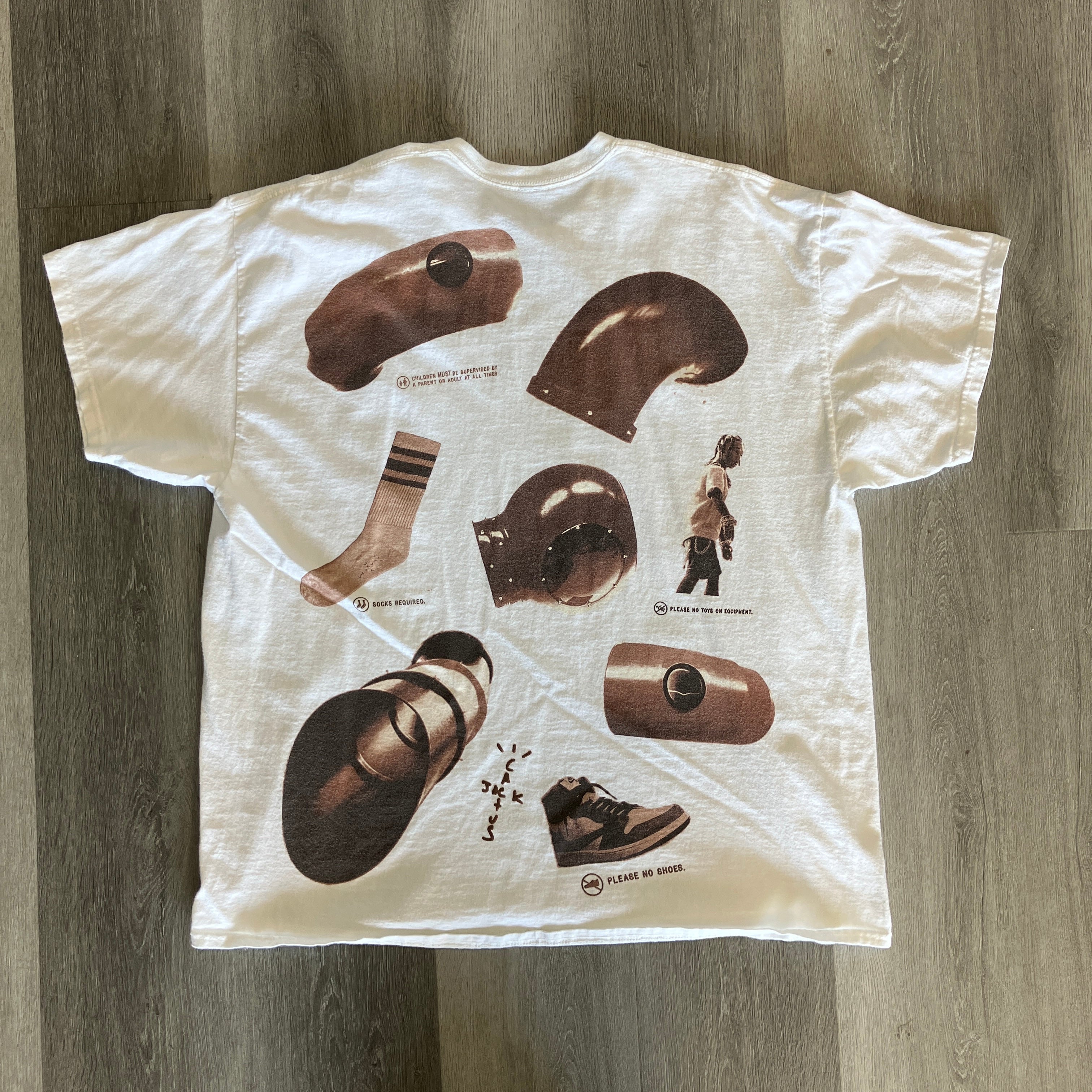Travis Scott x McDonald's Rules T-shirt White